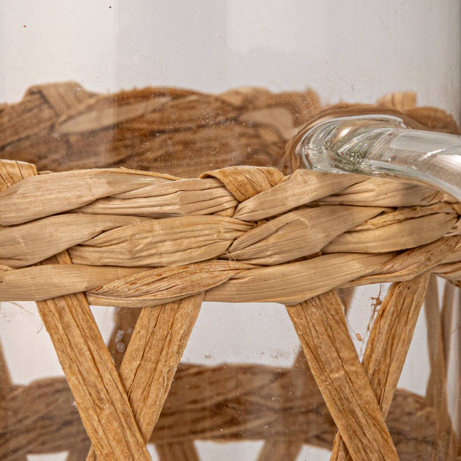 Hello Honey® 10oz. Clear Glass Mugs with Natural Woven Sleeves, 12ct.