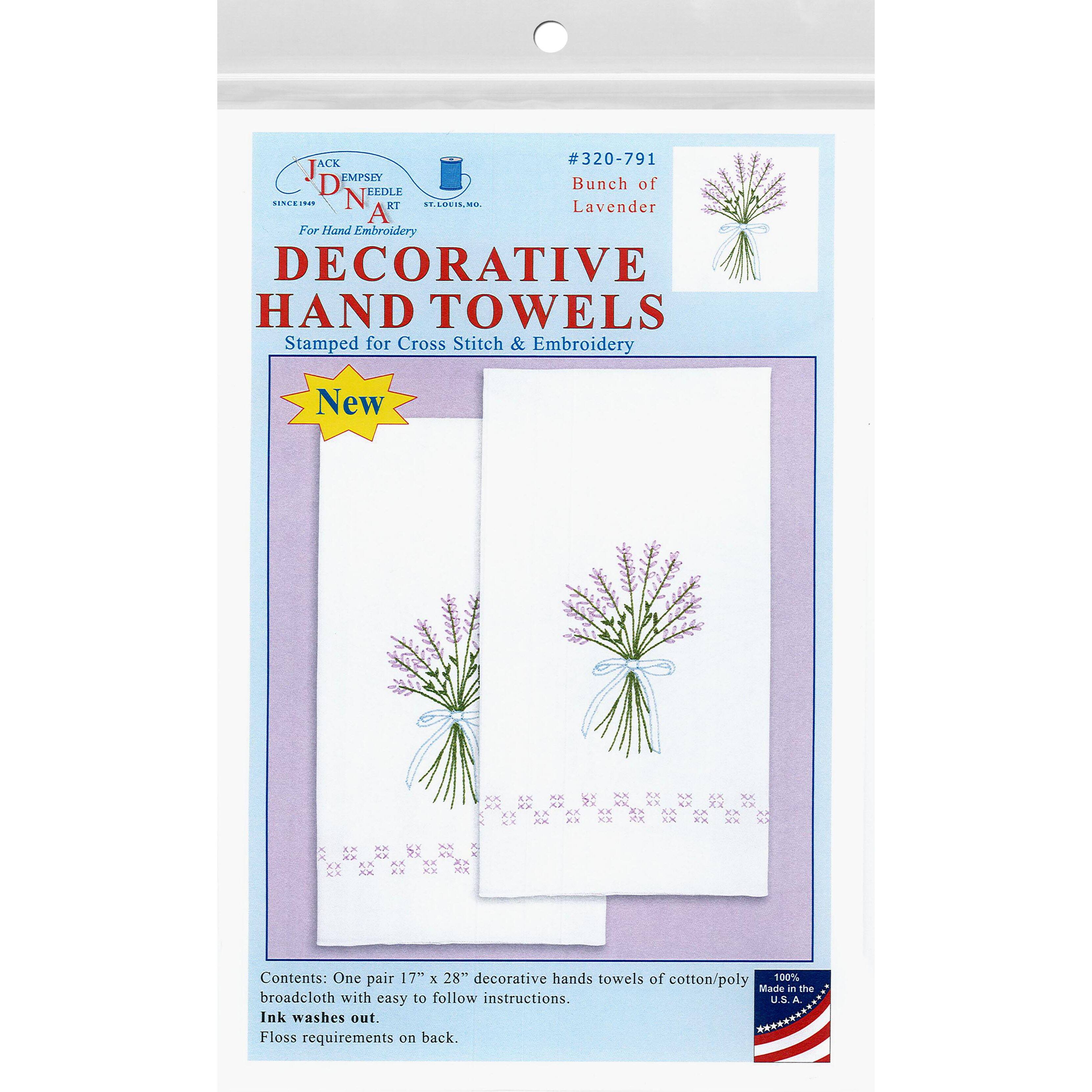 Jack Dempsey Bunch Of Lavender Decorative Hand Towel Set