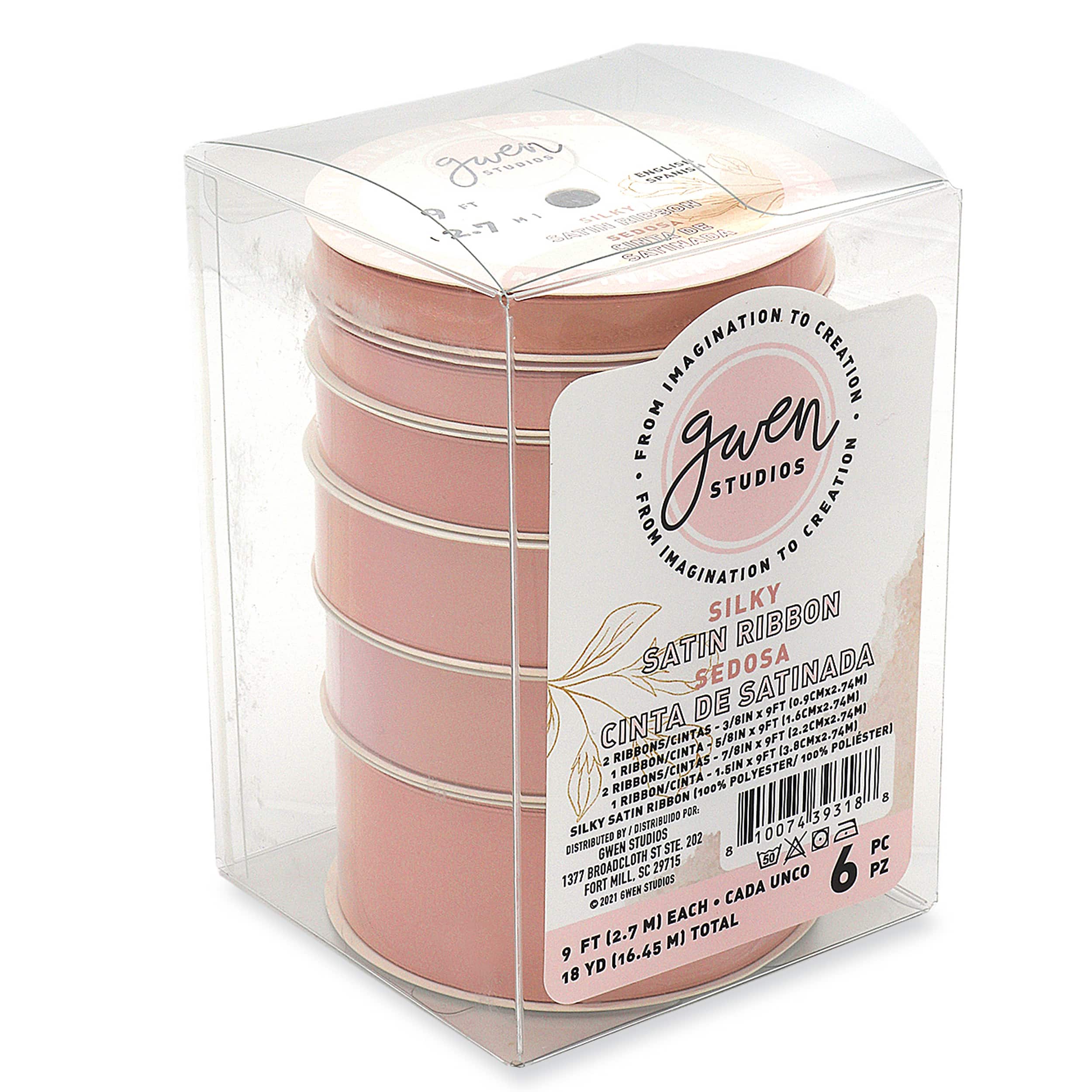 Gwen Studios 18yd. Satin Ribbon Set