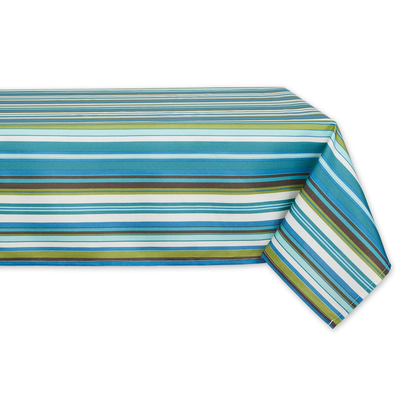 Beachy Stripe Print Outdoor Tablecloth