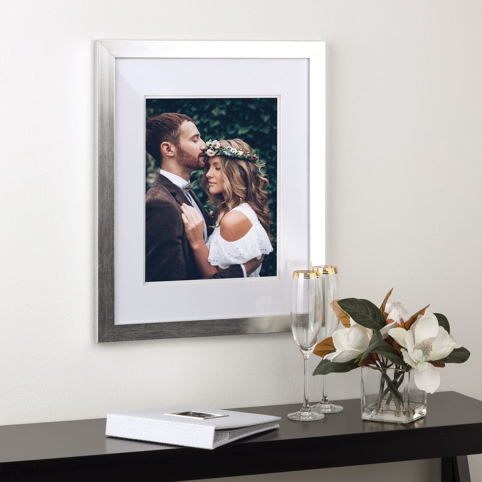 Silver Galvanized Frame with Double Mat, Gallery by Studio D&#xE9;cor&#xAE;