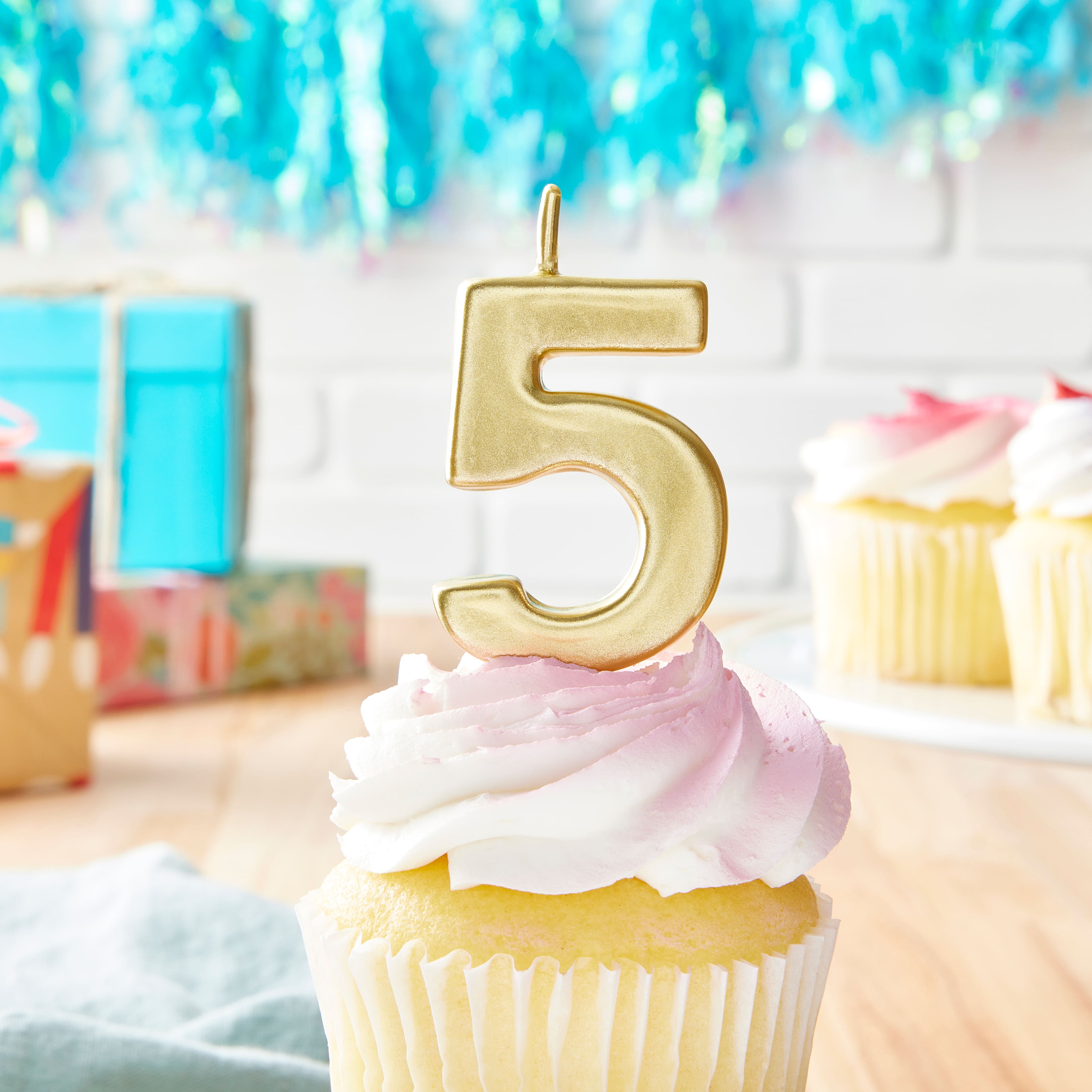 12 Pack: Gold Number Candle by Celebrate It&#xAE;