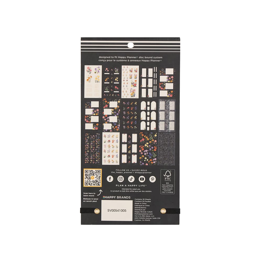 The Classic Happy Planner® Dark Garden Sticker Book