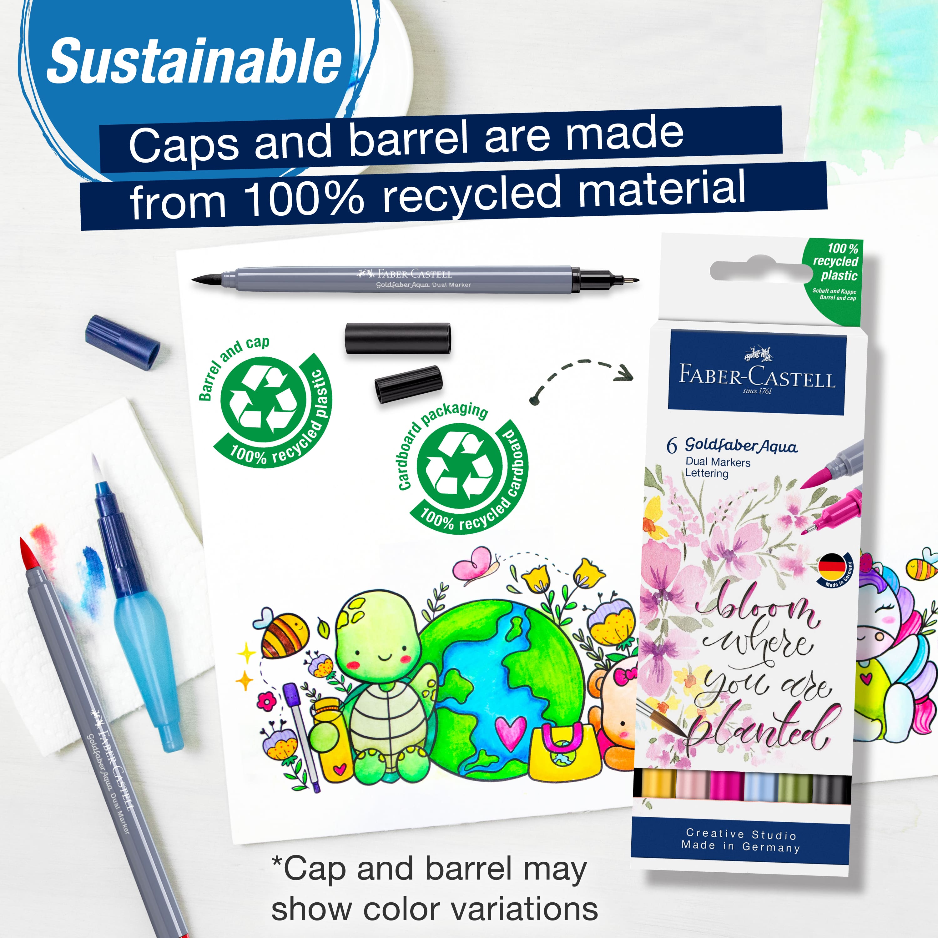 Faber-Castell® Goldfaber Aqua Lettering Dual-Tip Marker Set