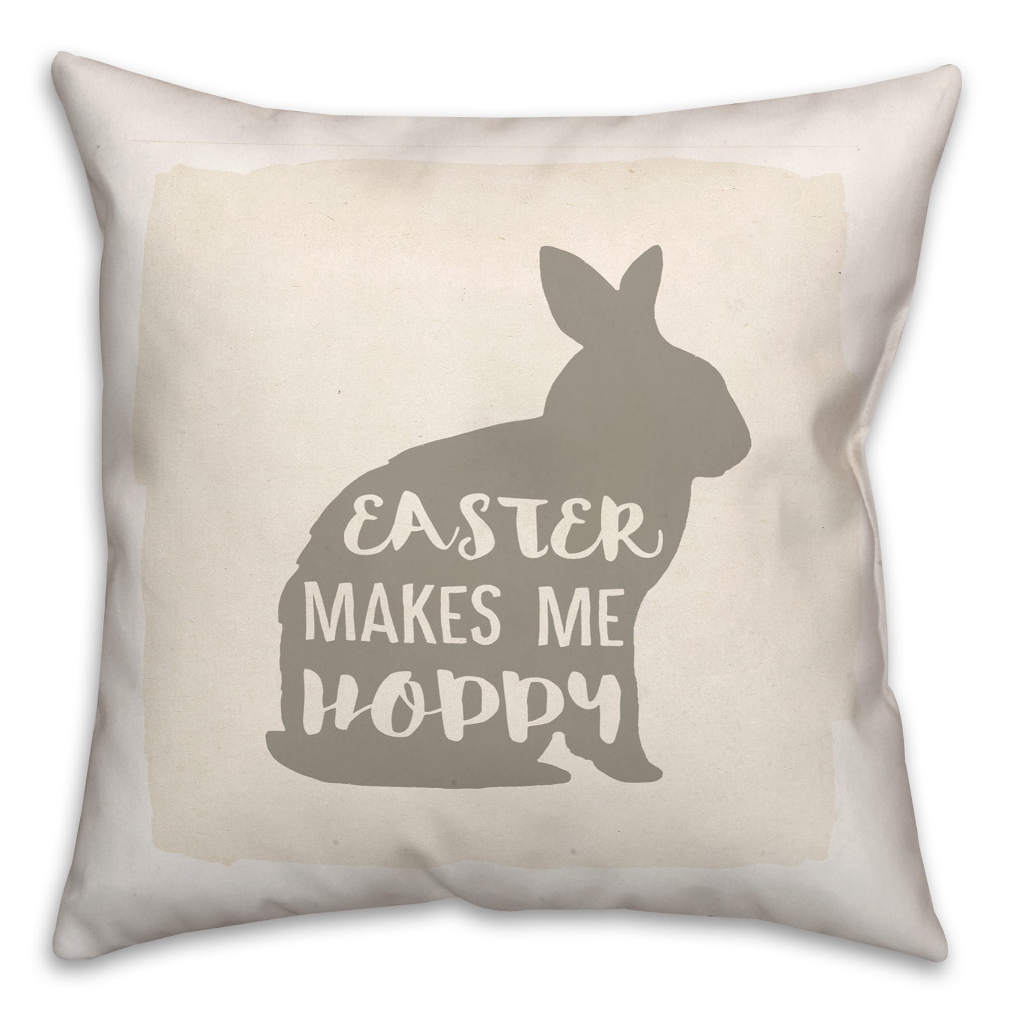 Easter Makes Me Hoppy Pillow 2 18" x 18" Throw Pillow