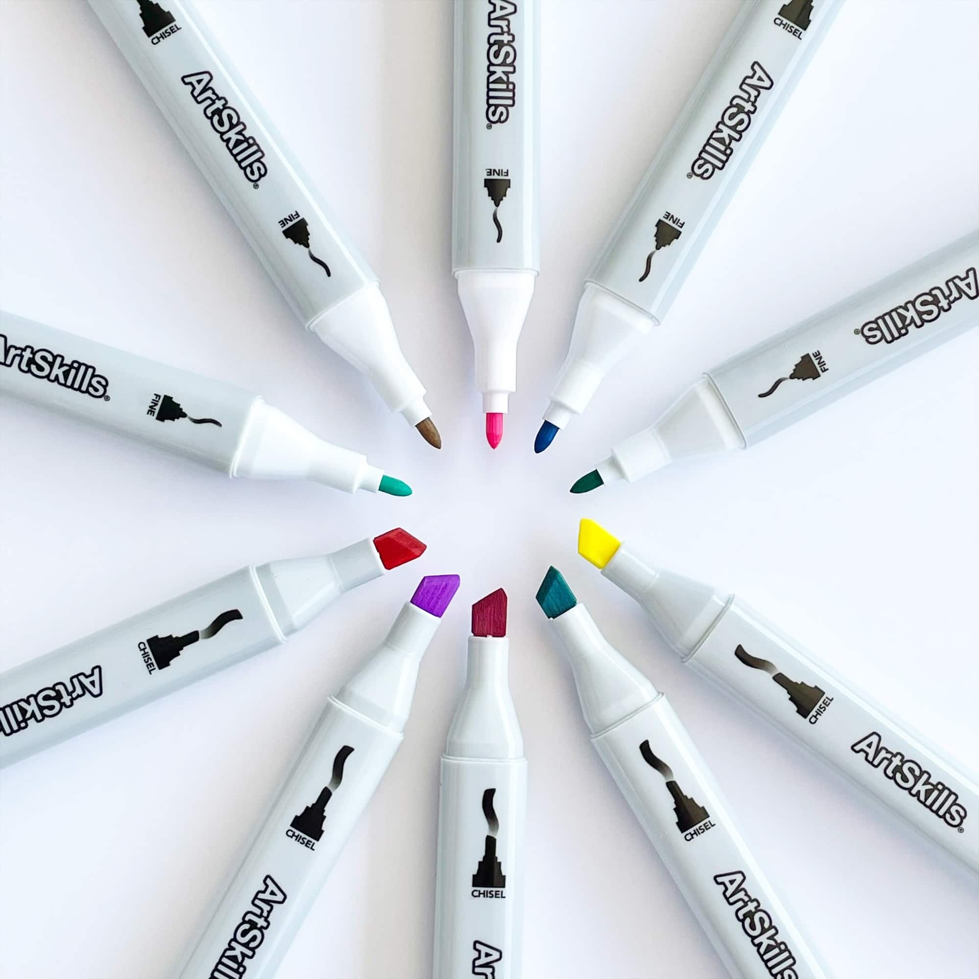 ArtSkills&#xAE; Chisel &#x26; Fine Dual-Tipped 30 Piece Marker Set
