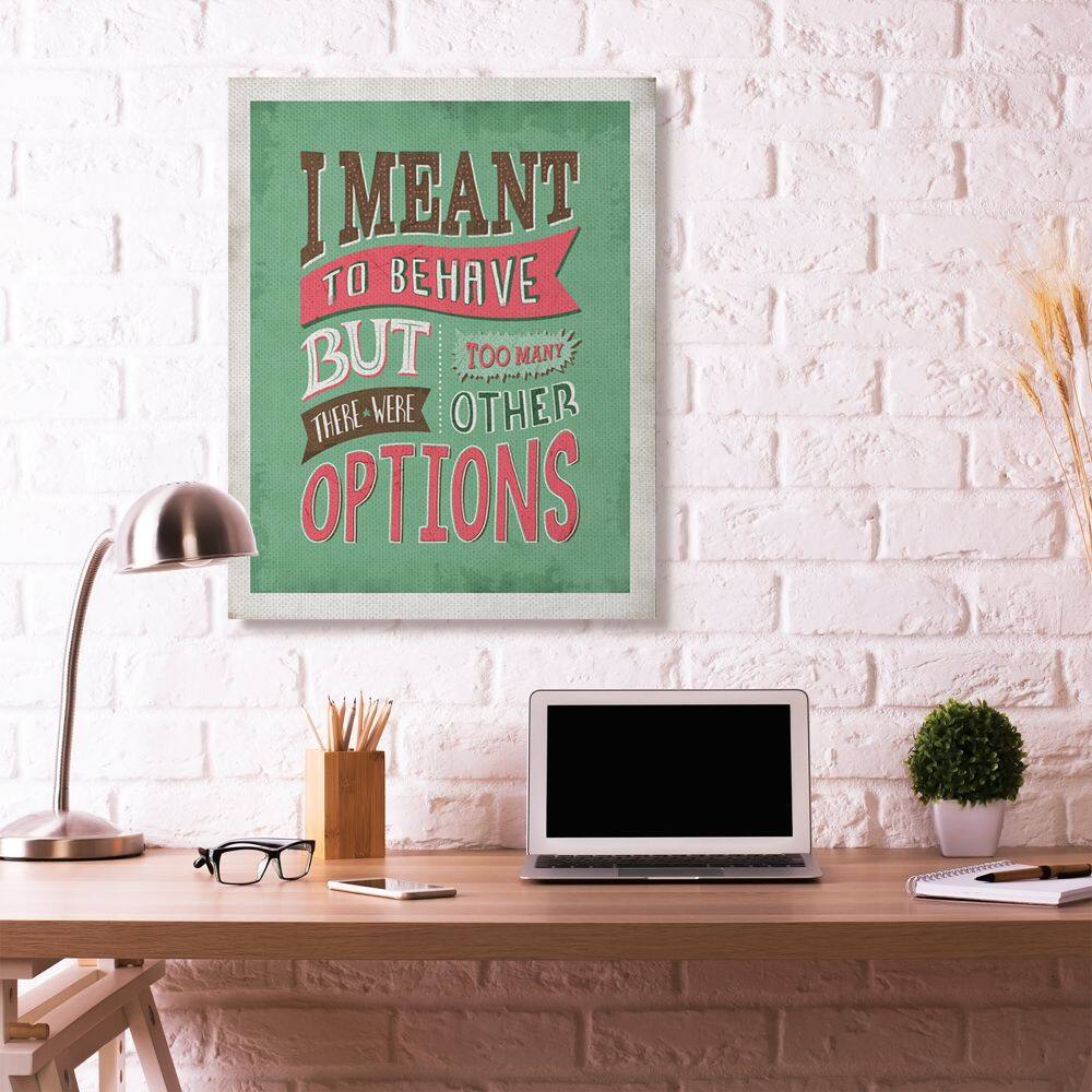 Stupell Industries Too Many Options Canvas Wall Art