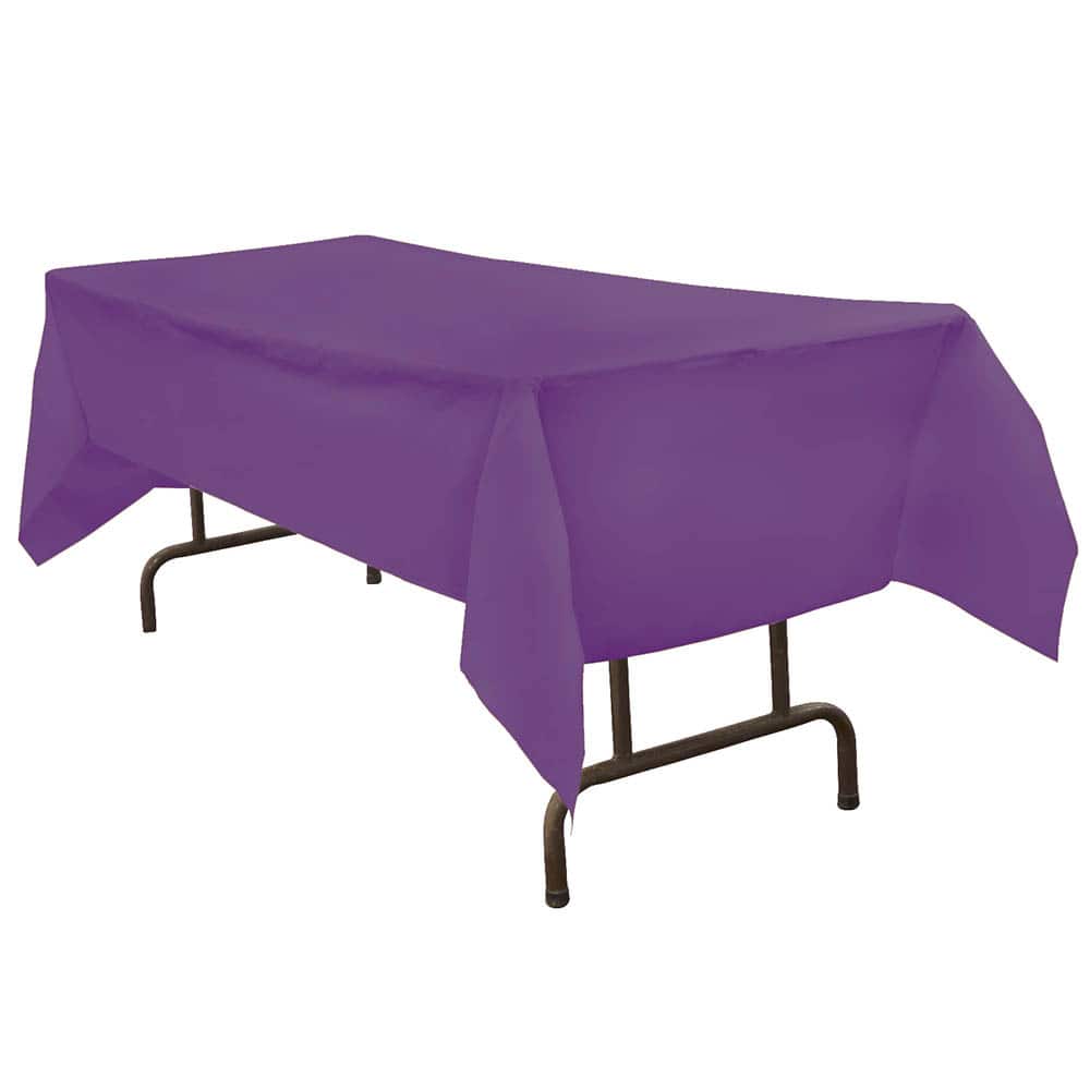 JAM Paper 108" Rectangular Plastic Table Cover