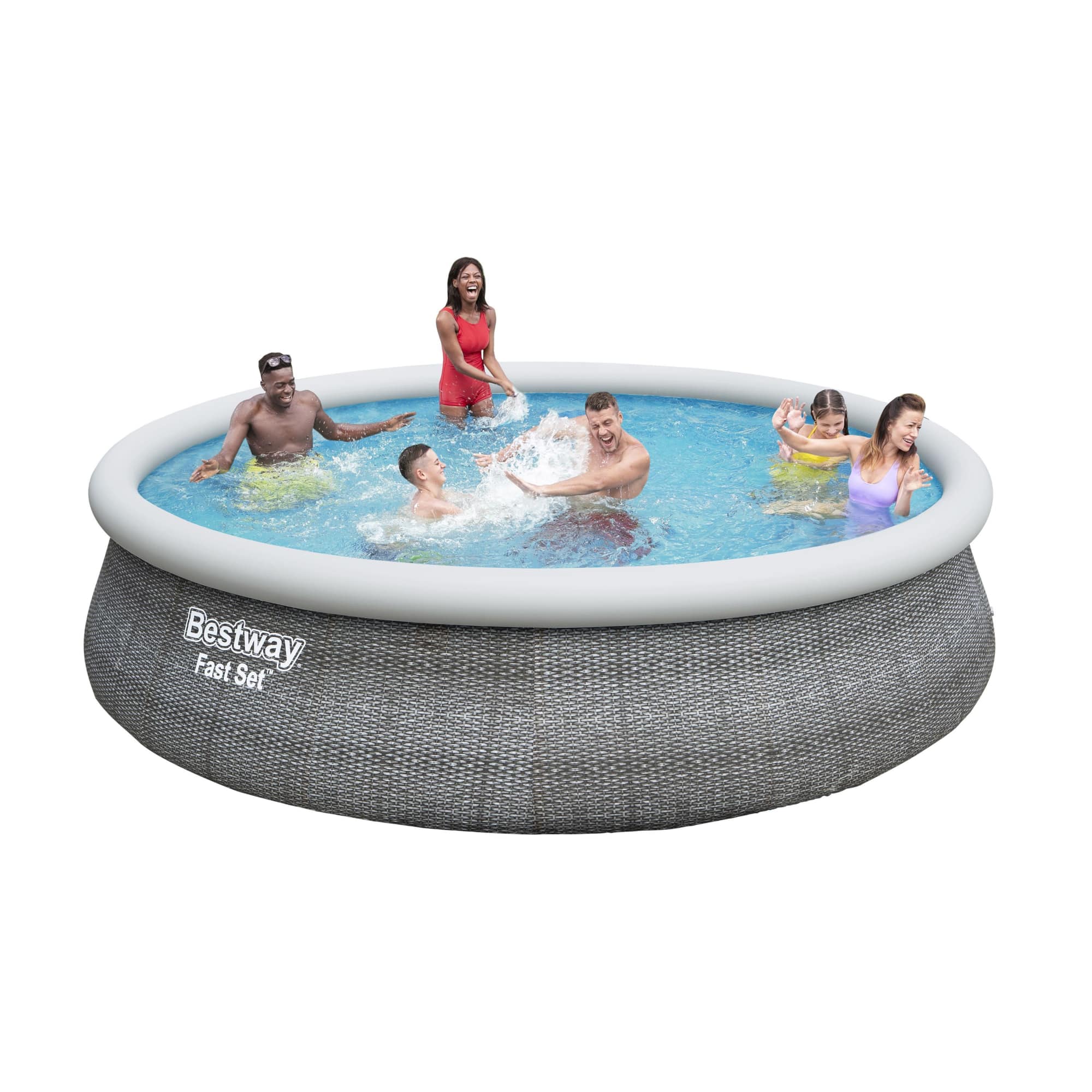 Bestway&#xAE; Fast Set&#x2122; 15ft. Round Inflatable Pool Set