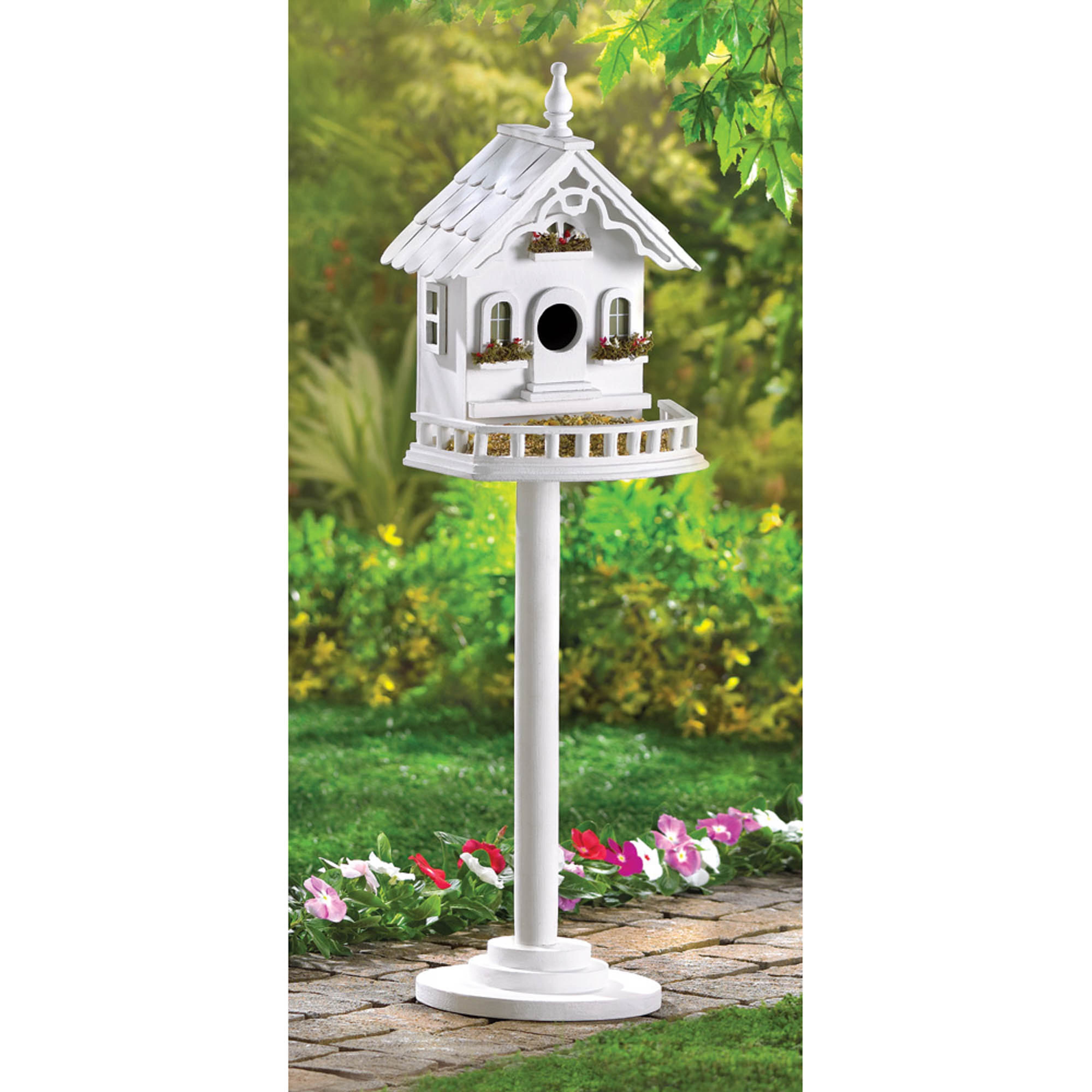 29.25&#x22; Freestanding Elegant Victorian Birdhouse