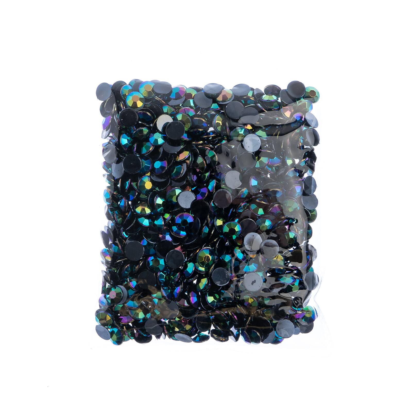 John Bead 8mm Acrylic Round Flat Back Rhinestones, 1,000ct.