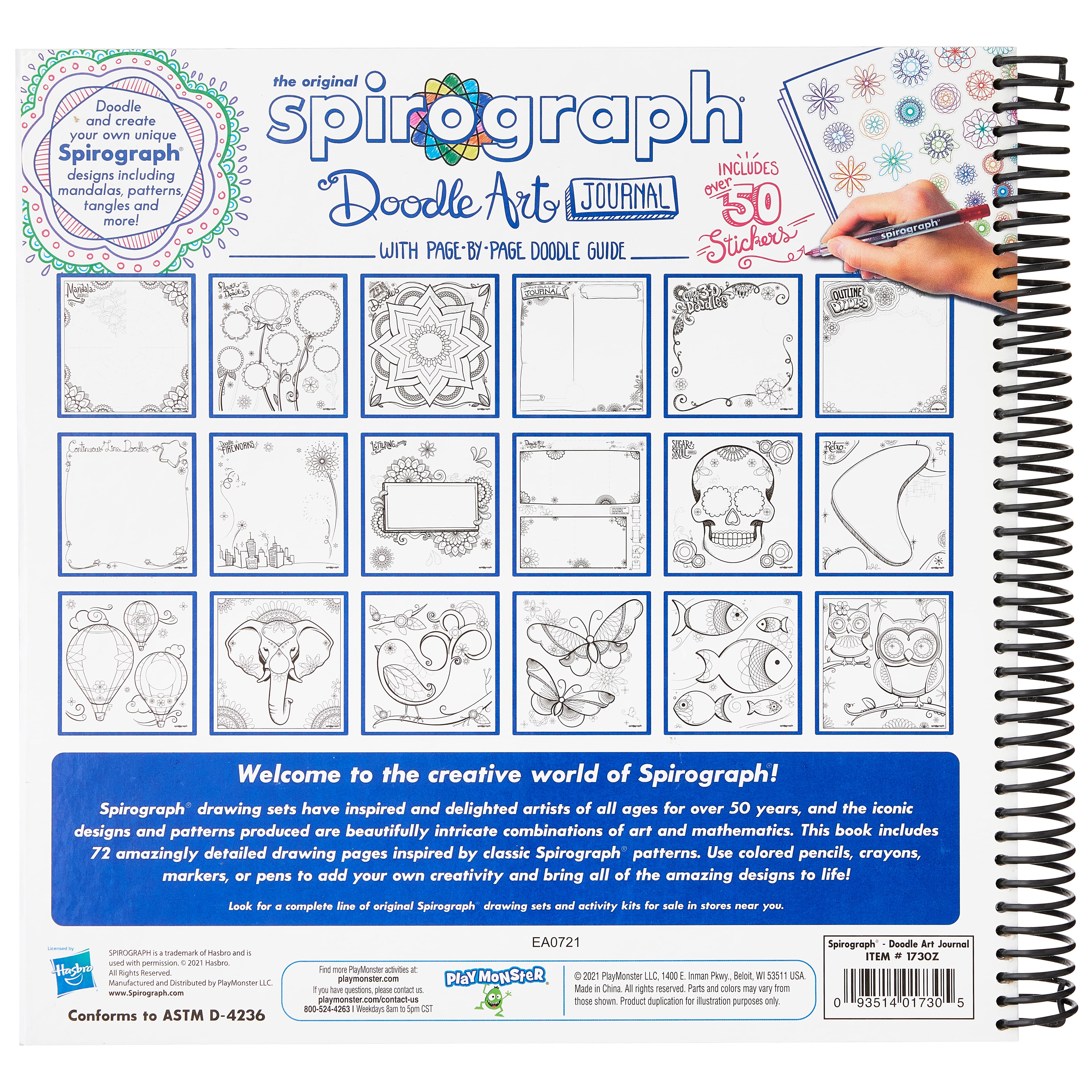 The Original Spirograph® Doodle Art Journal