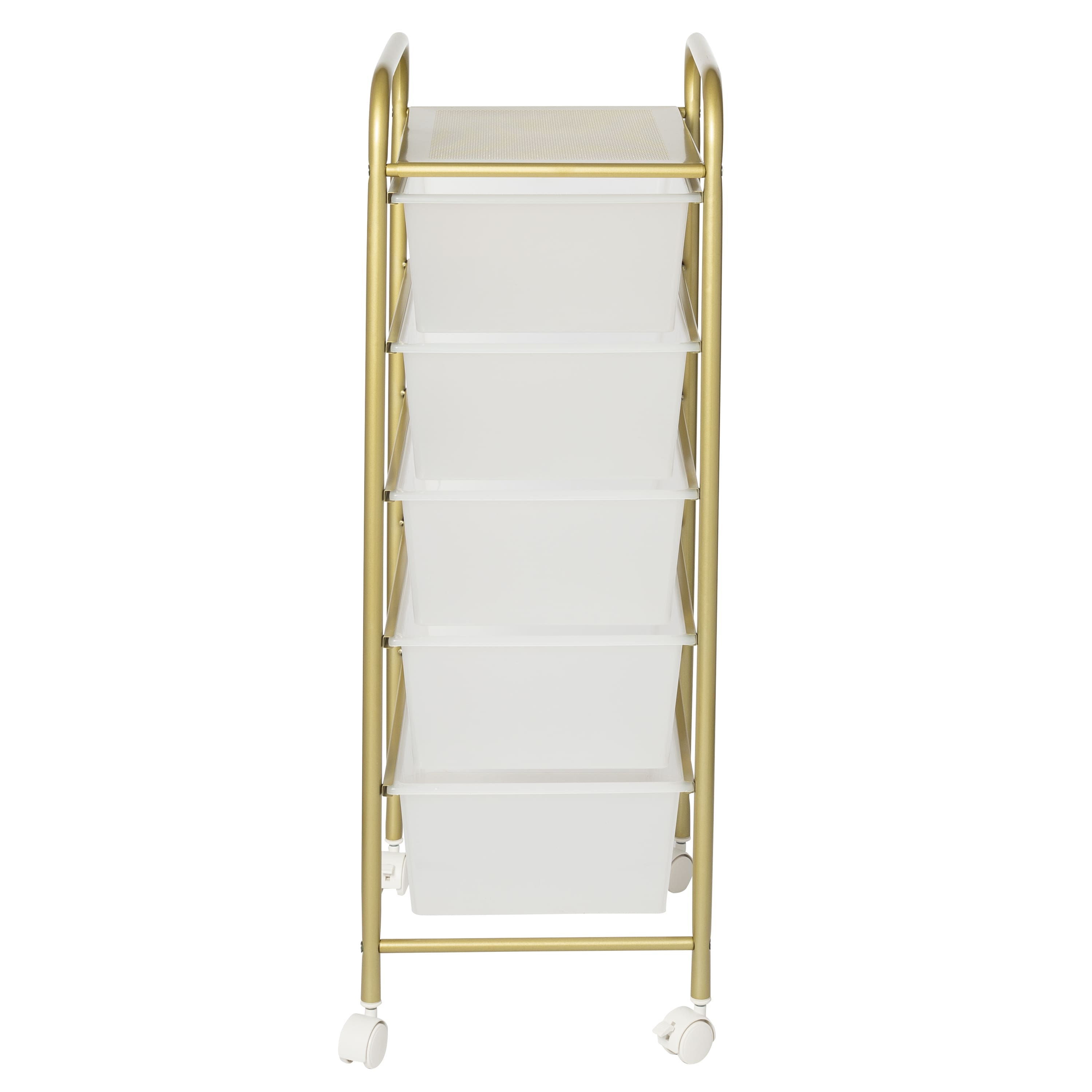 Honey Can Do Gold 5-Drawer Rolling Storage Cart