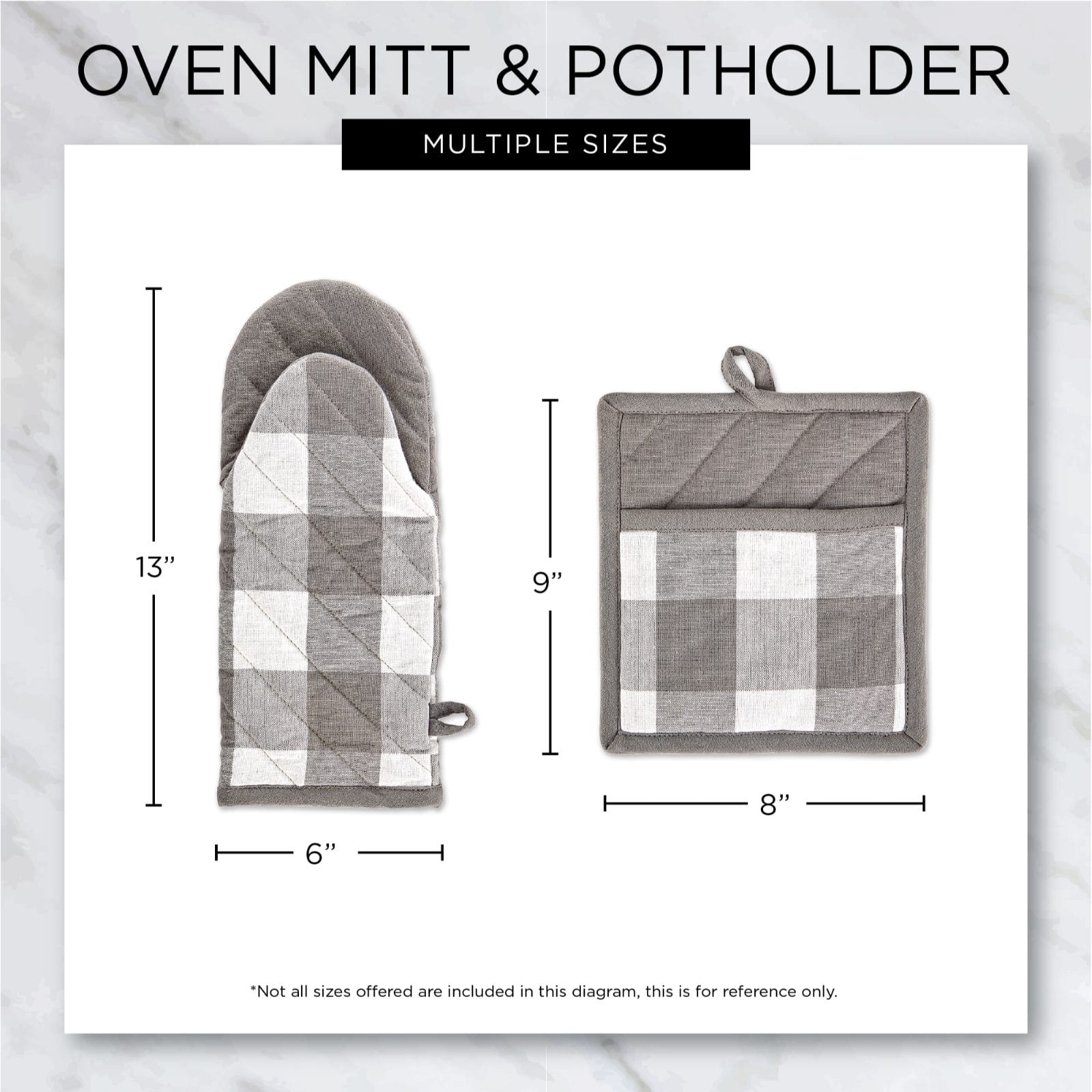 DII&#xAE; Buffalo Check Oven Mitts, 2ct.