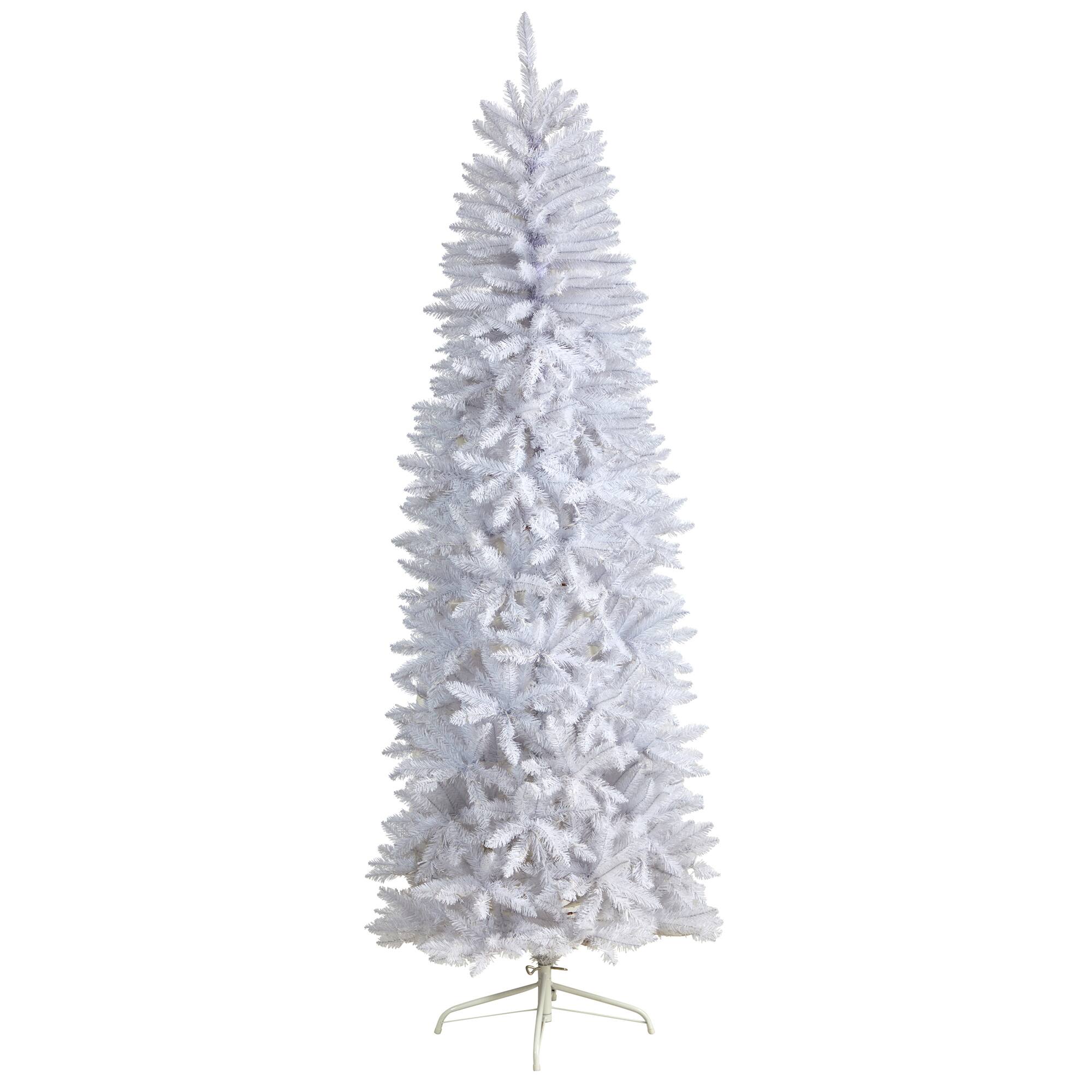 7ft. Unlit Slim White Artificial Christmas Tree