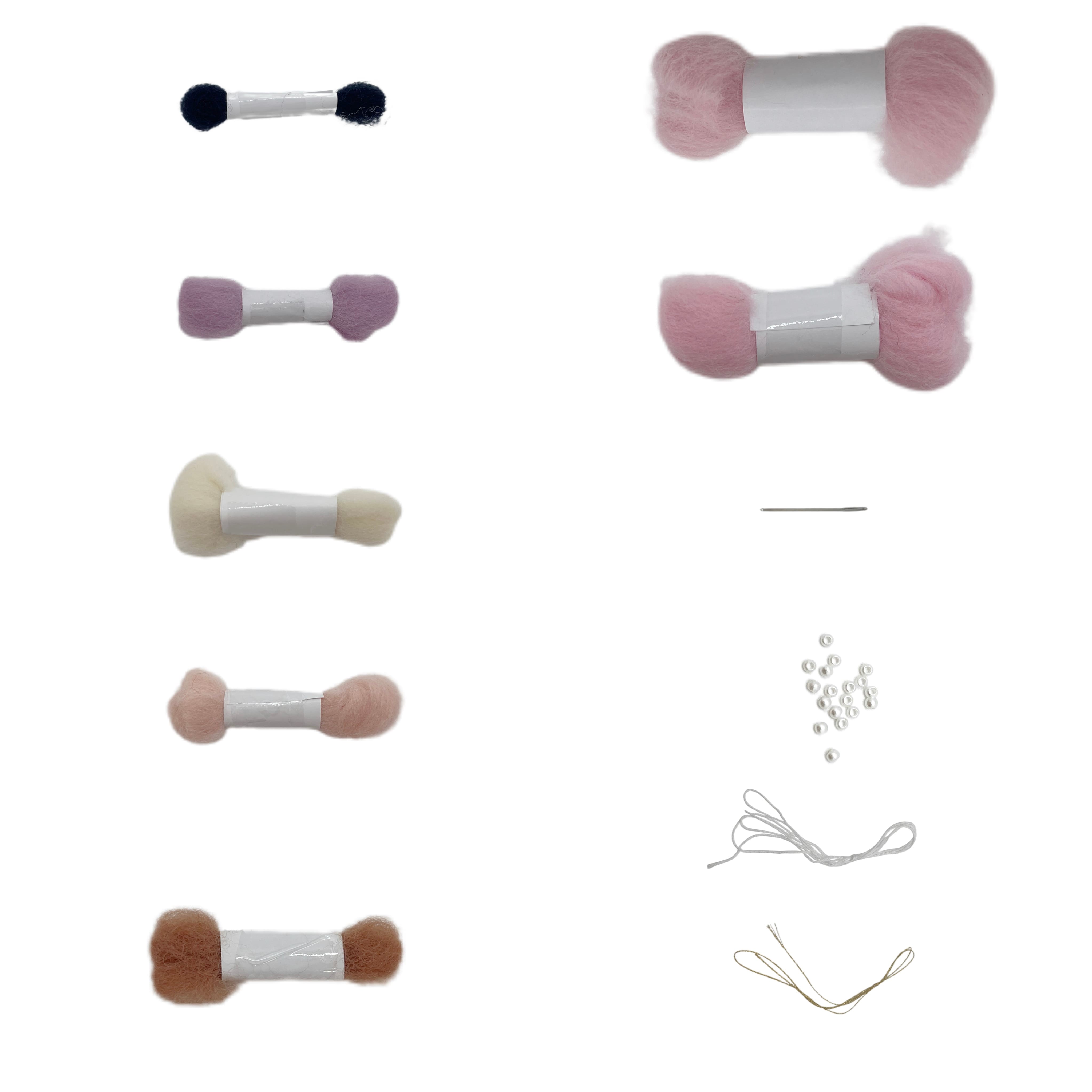 Christmas Pink Nutcracker Felting Kit by Loops &#x26; Threads&#xAE;