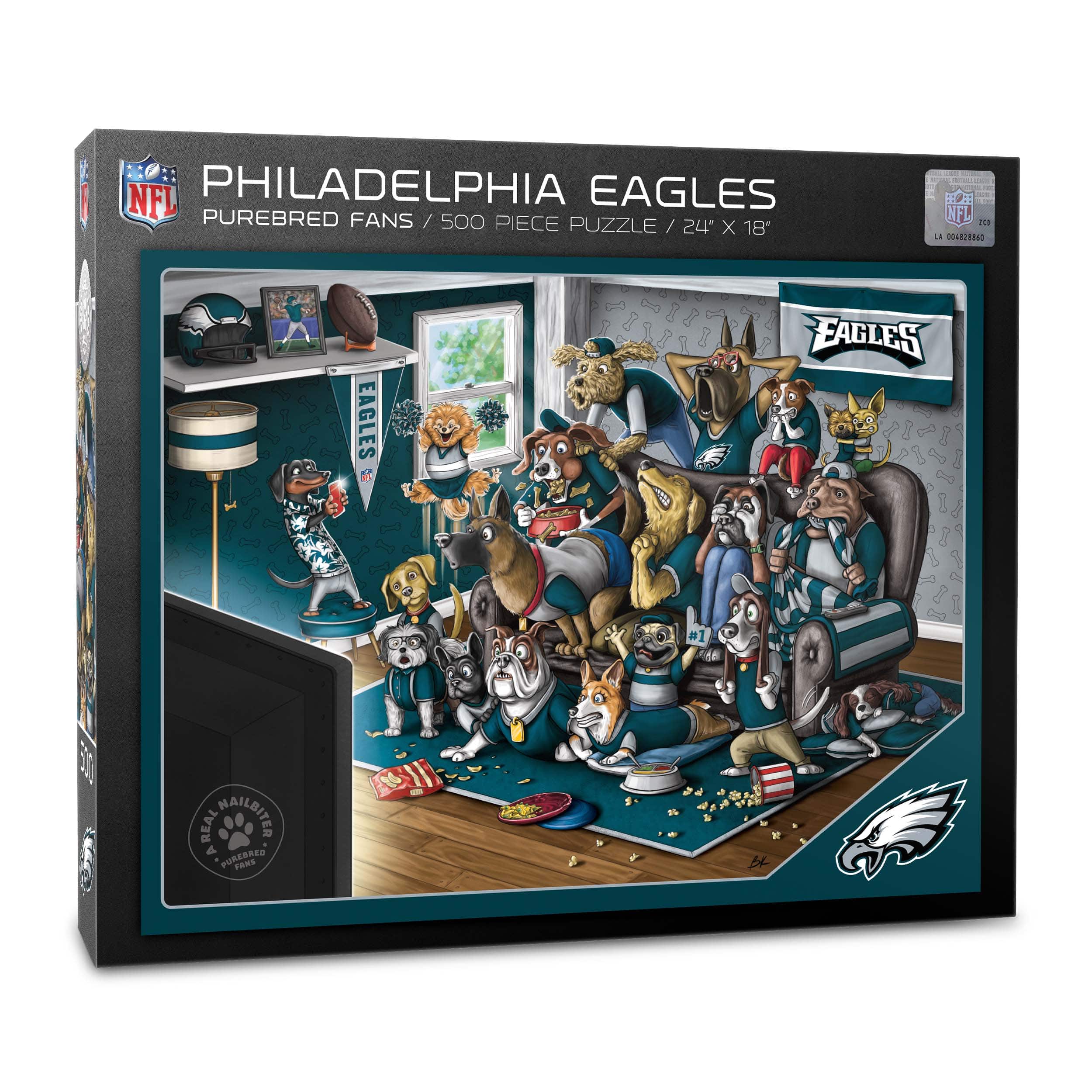 NFL Purebred Fans A Real Nailbiter 500 Piece Puzzle