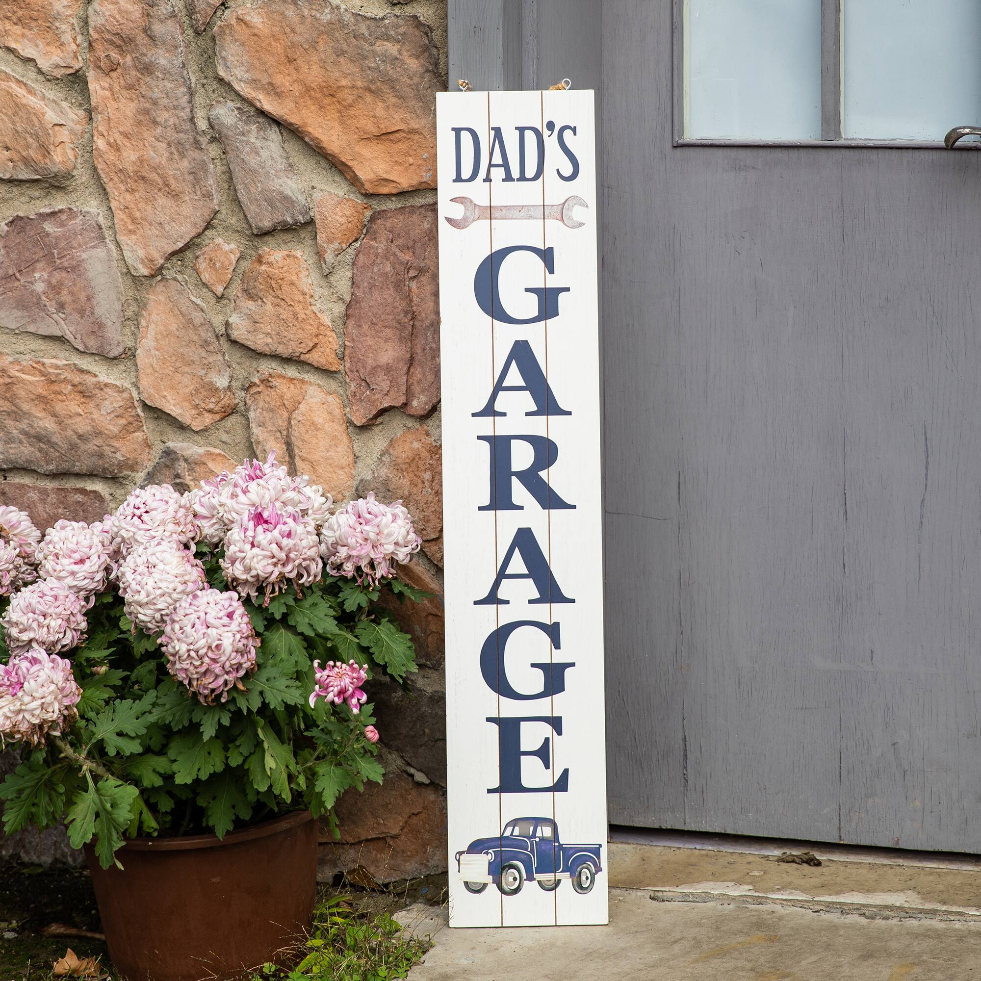 Glitzhome® 3.5ft. Double Sided Mother's Day & Father's Day Porch Décor