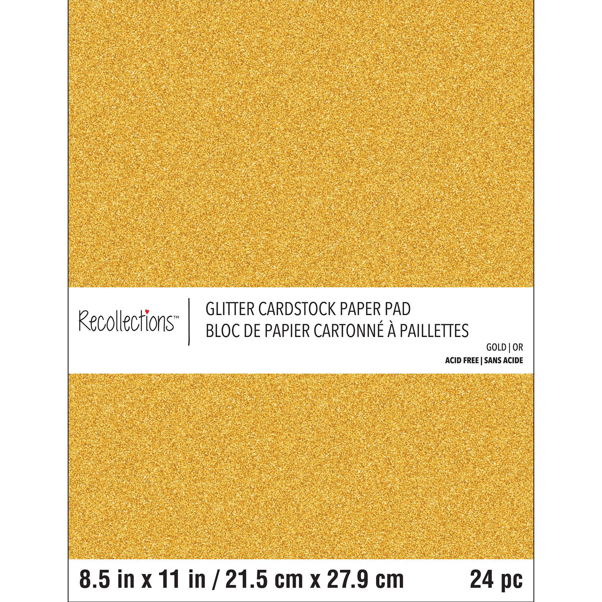 Gold Glitter Cardstock by Recollections™ Michaels