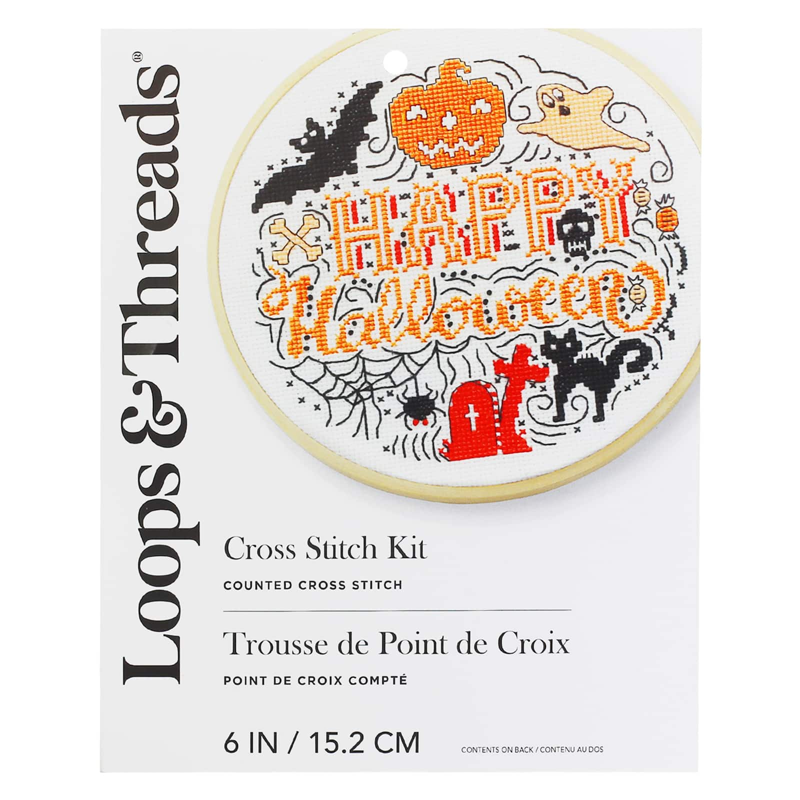 Happy Halloween Cross Stitch Kit by Loops &#x26; Threads&#xAE;
