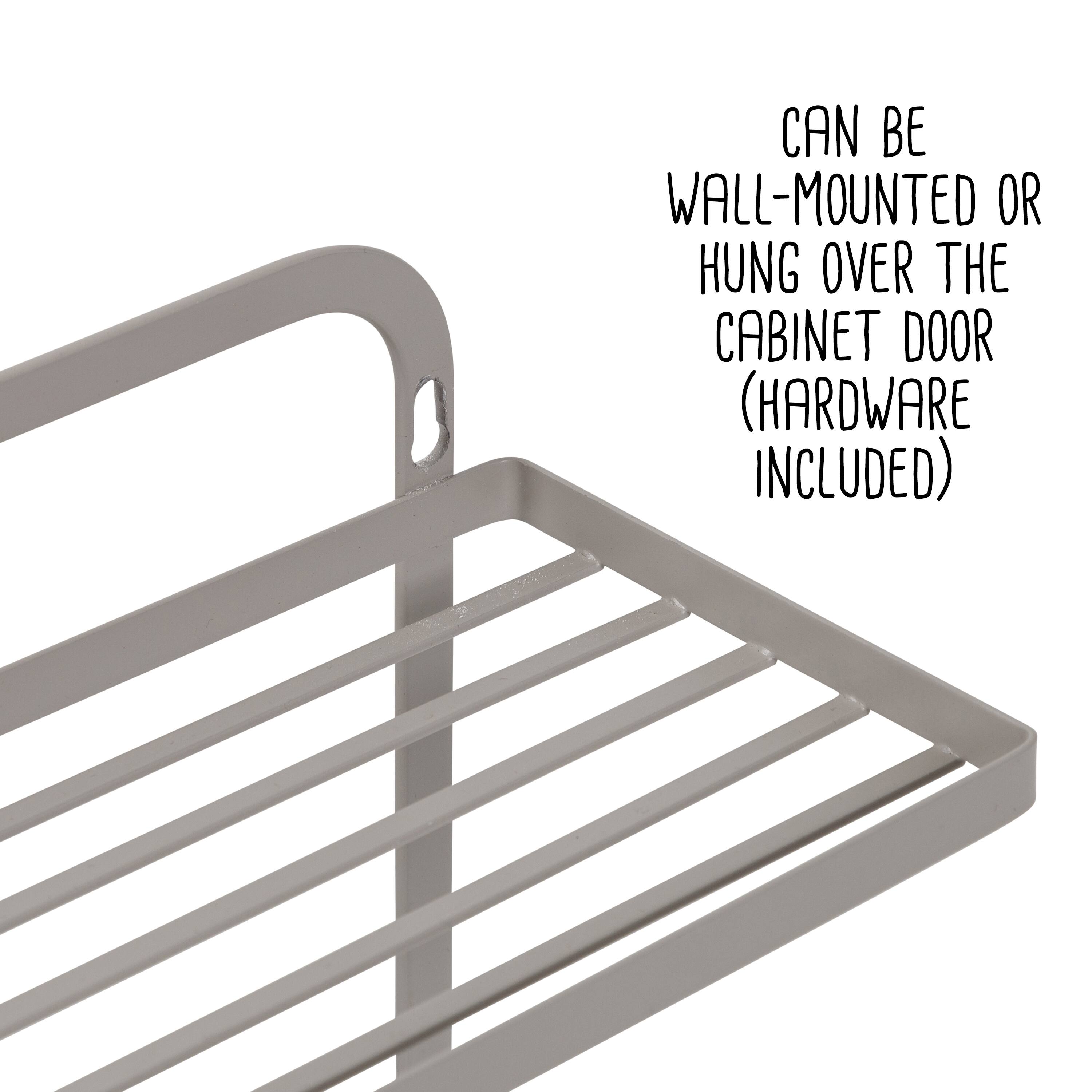 Honey Can Do Gray Spice Rack & Paper Towel Holder