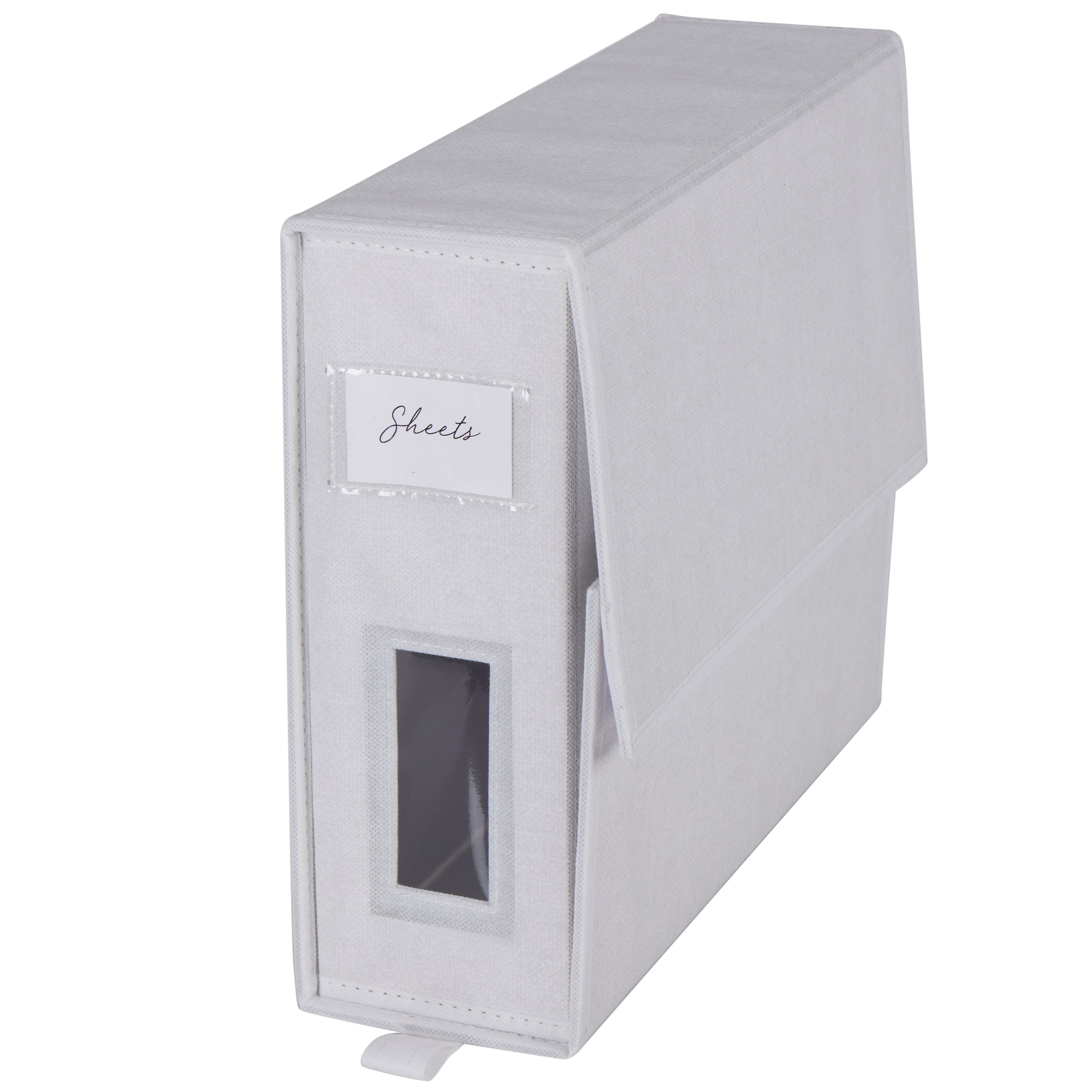 Organize It All 15" White Foldable Linen Closet Organizer