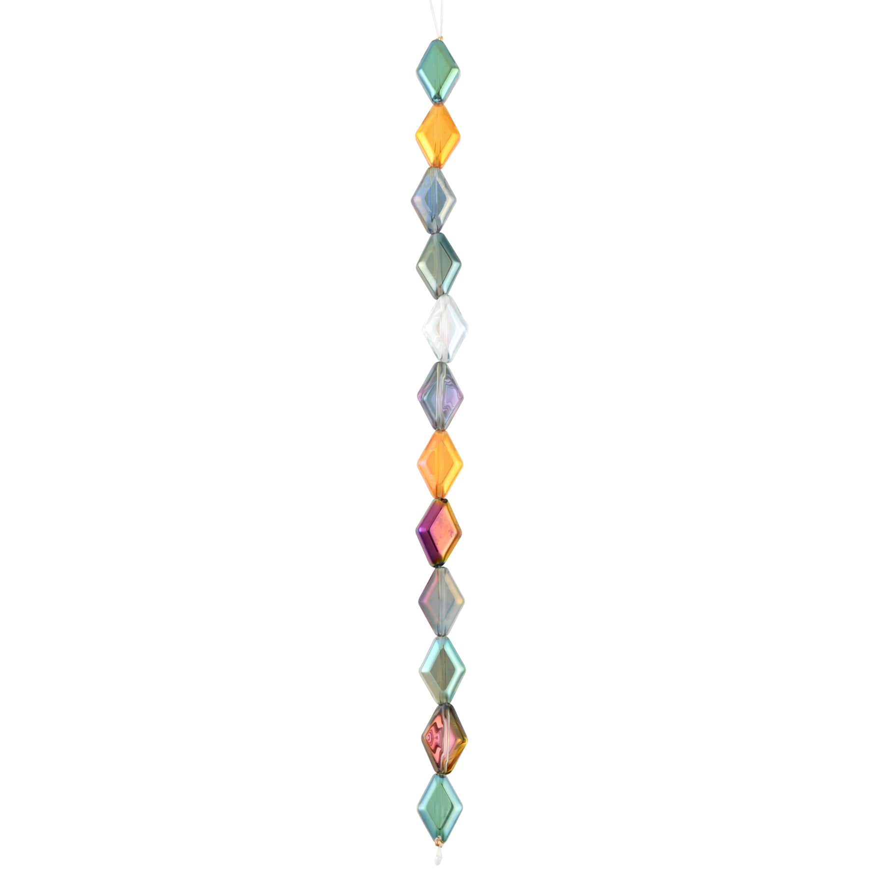 Multicolor Glass Diamond Beads, 10mm by Bead Landing&#x2122;