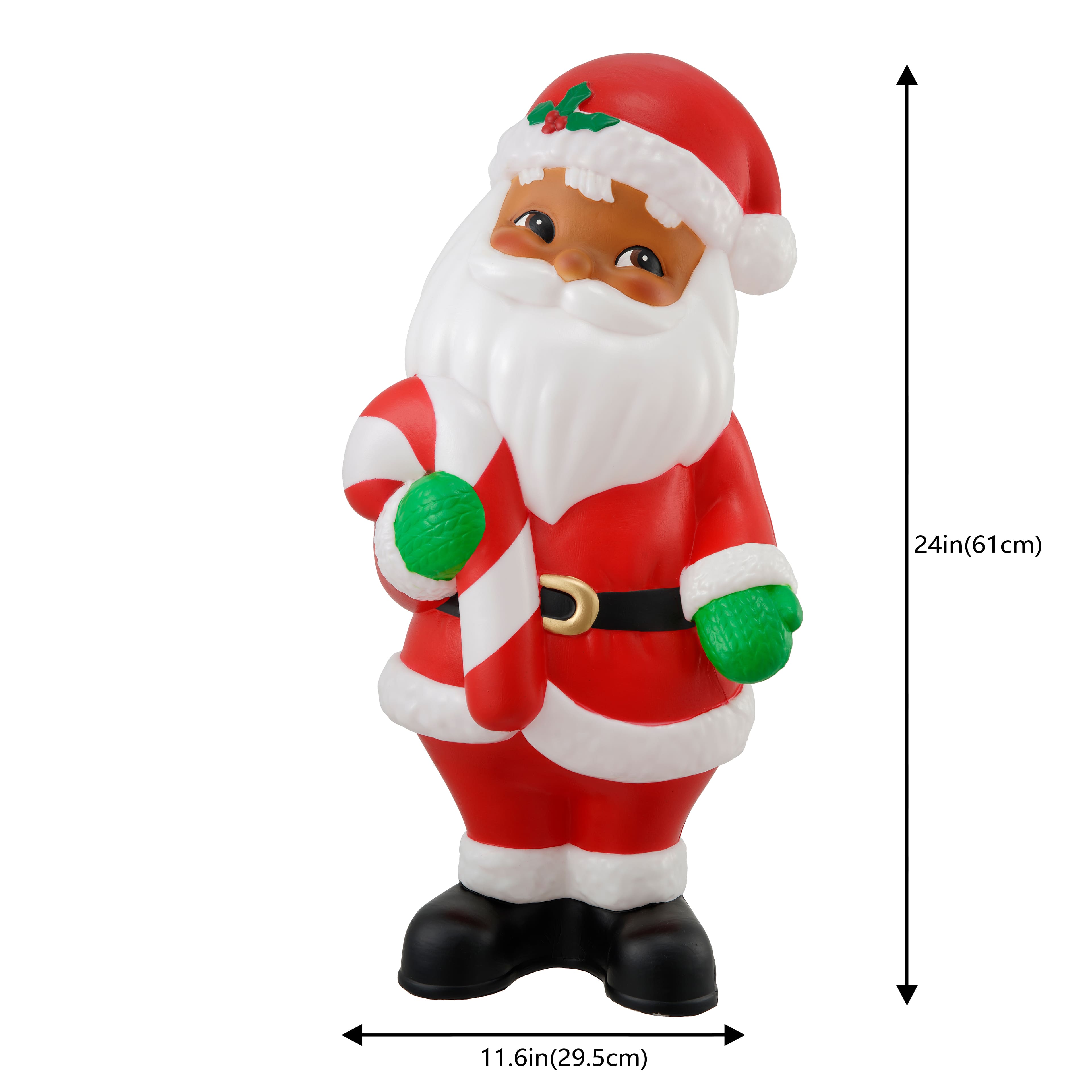 24" Lighted Santa Blow Mold by Ashland