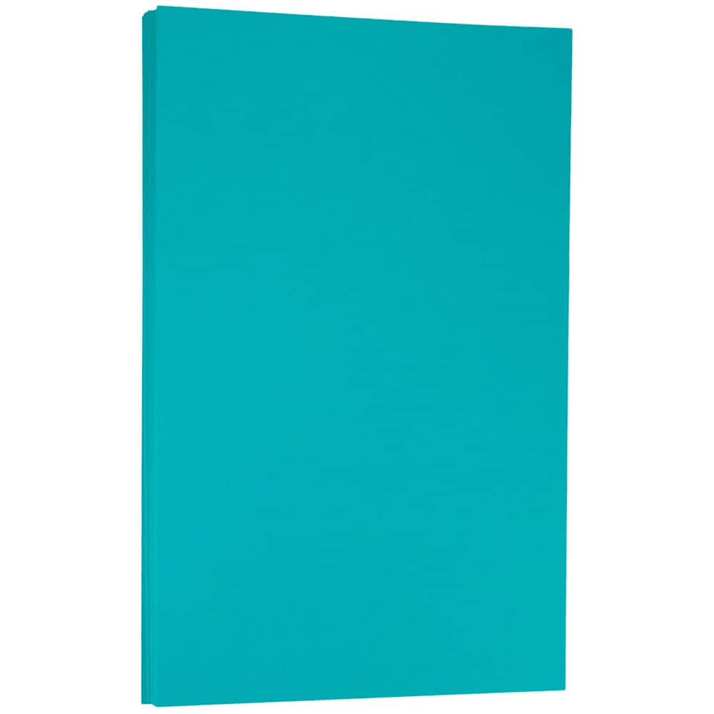 JAM Paper Bright Hue 8.5" x 14" 24lb. Recycled Colored Legal Paper, 100 Sheets