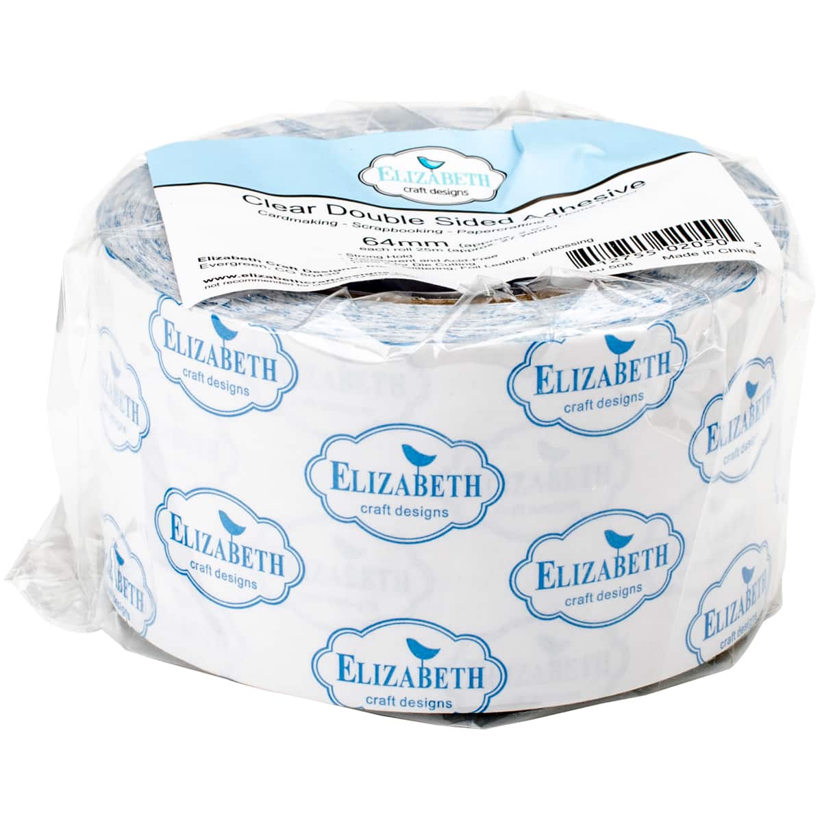 2.5&#x22; x 10yd Elizabeth Craft Designs Clear Double-Sided Adhesive Tape
