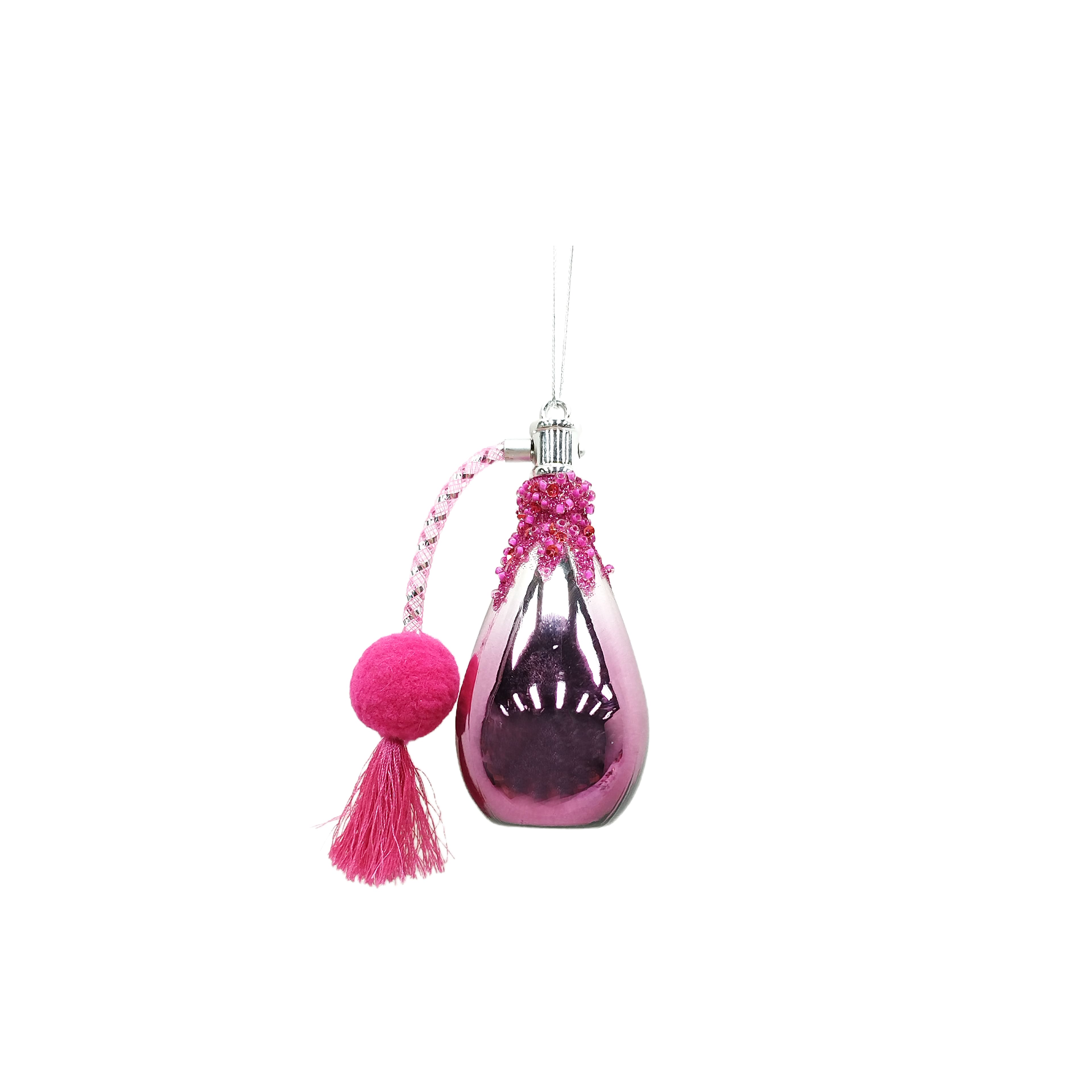 4.25&#x22; Pink Perfume Bottle Glass Ornament by Ashland&#xAE;