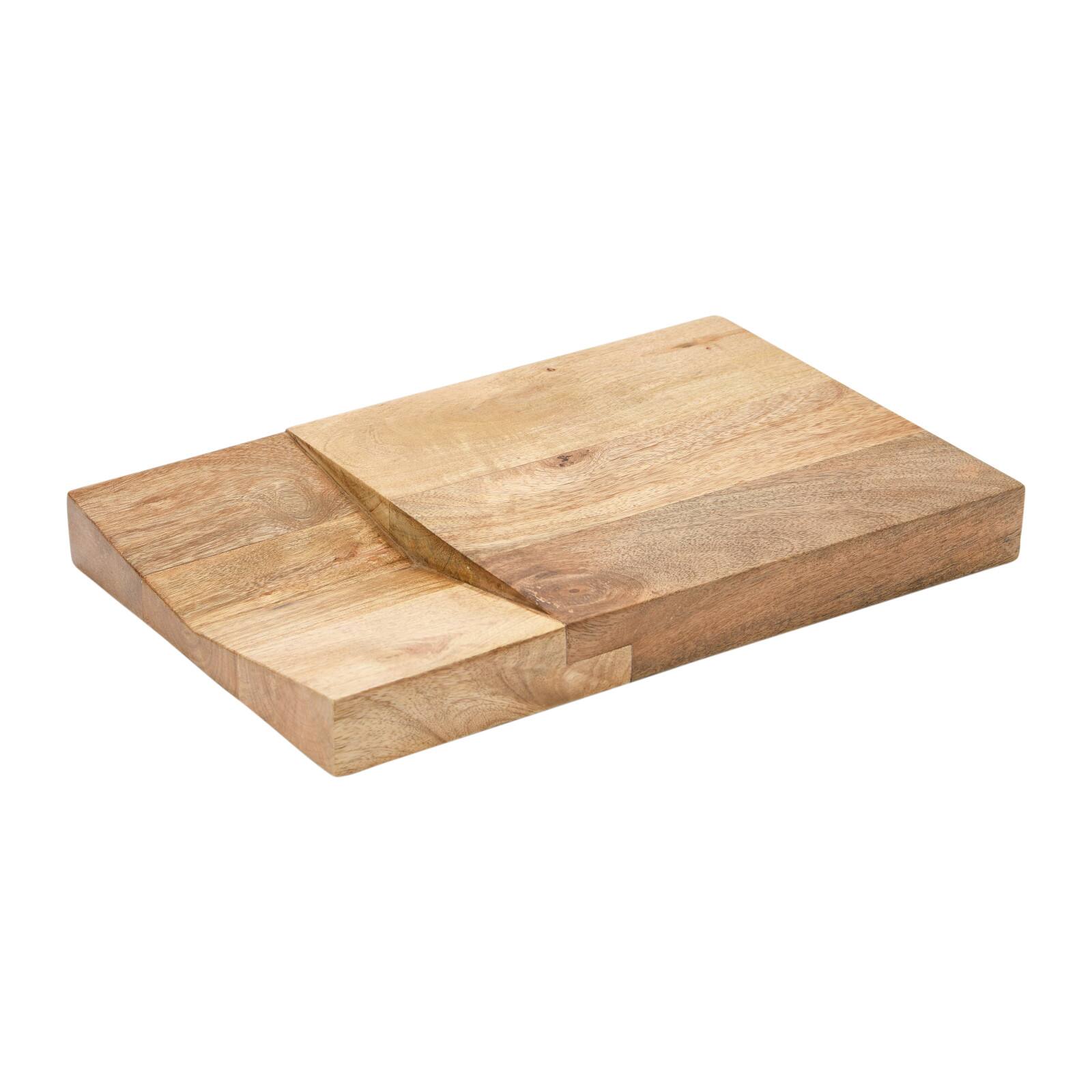 Hello Honey® Mango Wood Cheese Board With Catch All Area