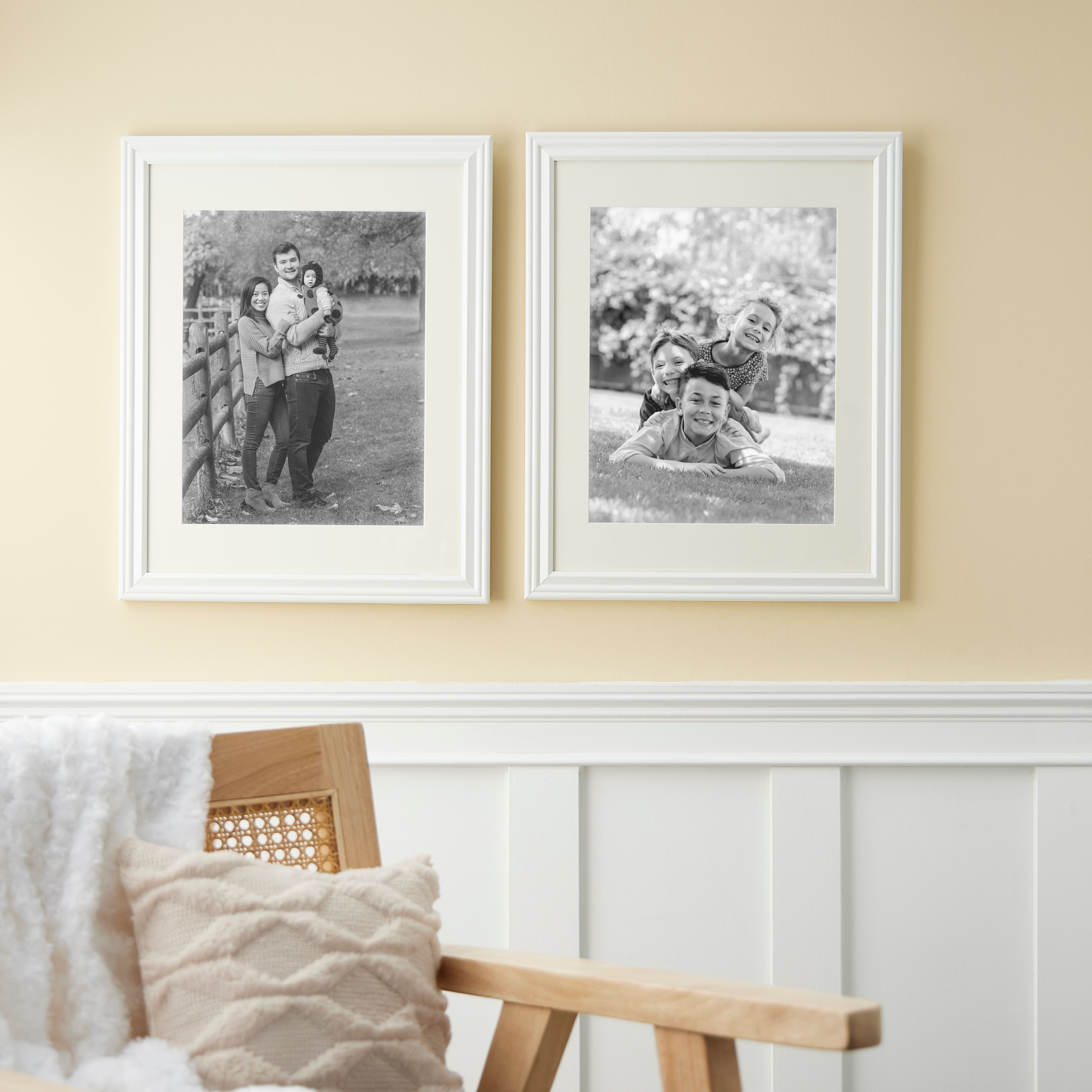2 Pack Lifestyles 11" x 14" White Frames with Mat by Studio Décor®