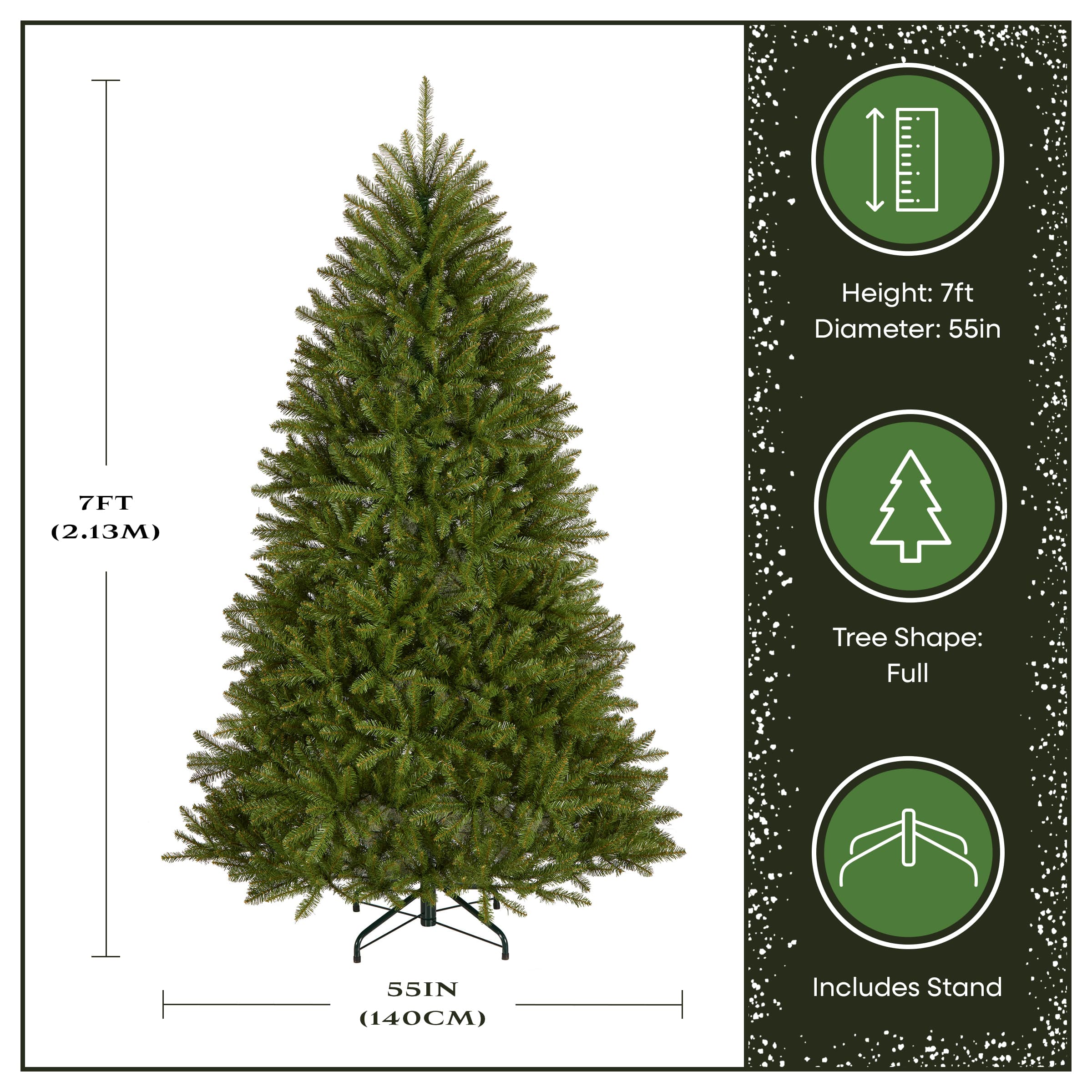 7ft. Unlit Dunhill&#xAE; Fir Full Artificial Christmas Tree