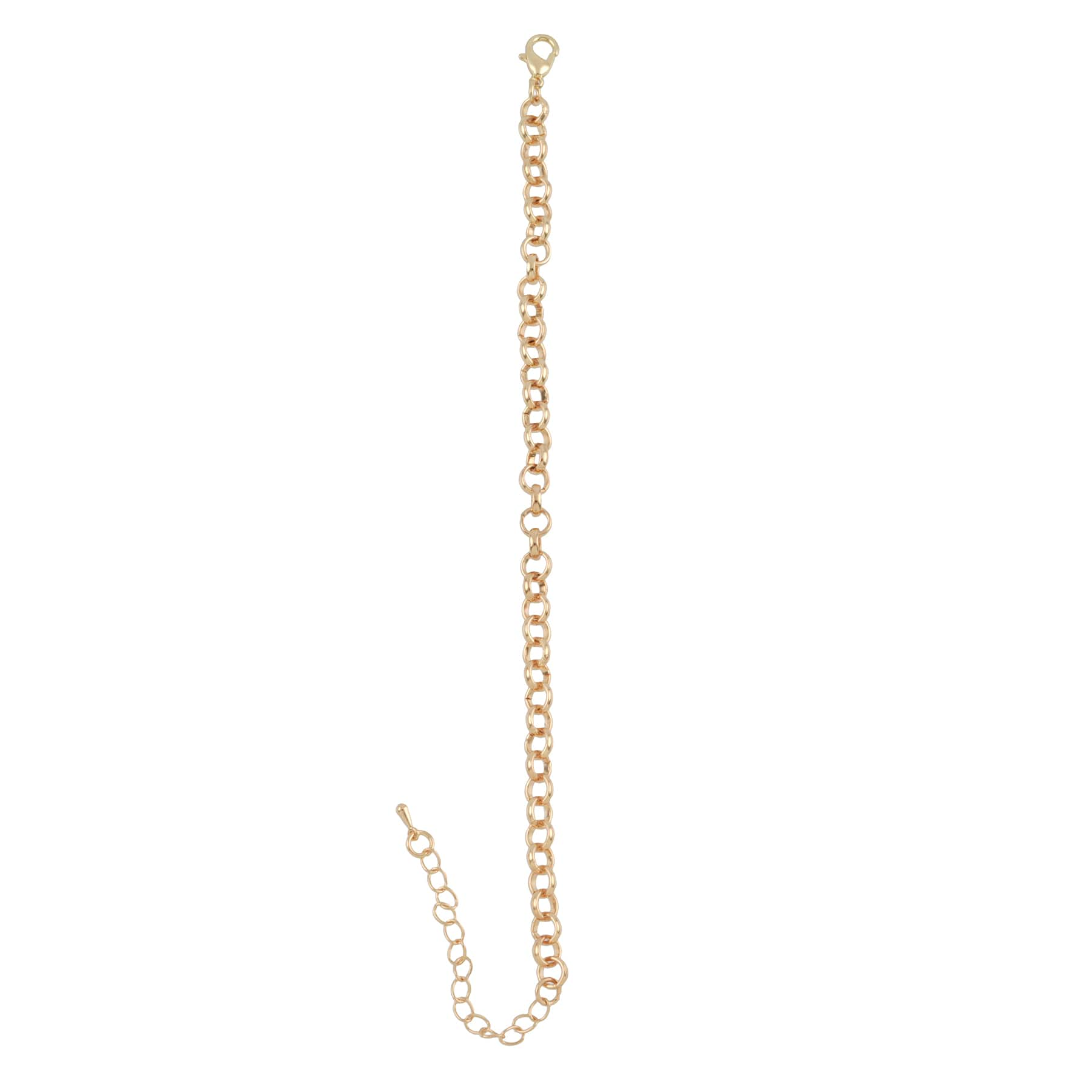 7.5&#x22; Gold Rolo Chain Bracelet by Bead Landing&#x2122;