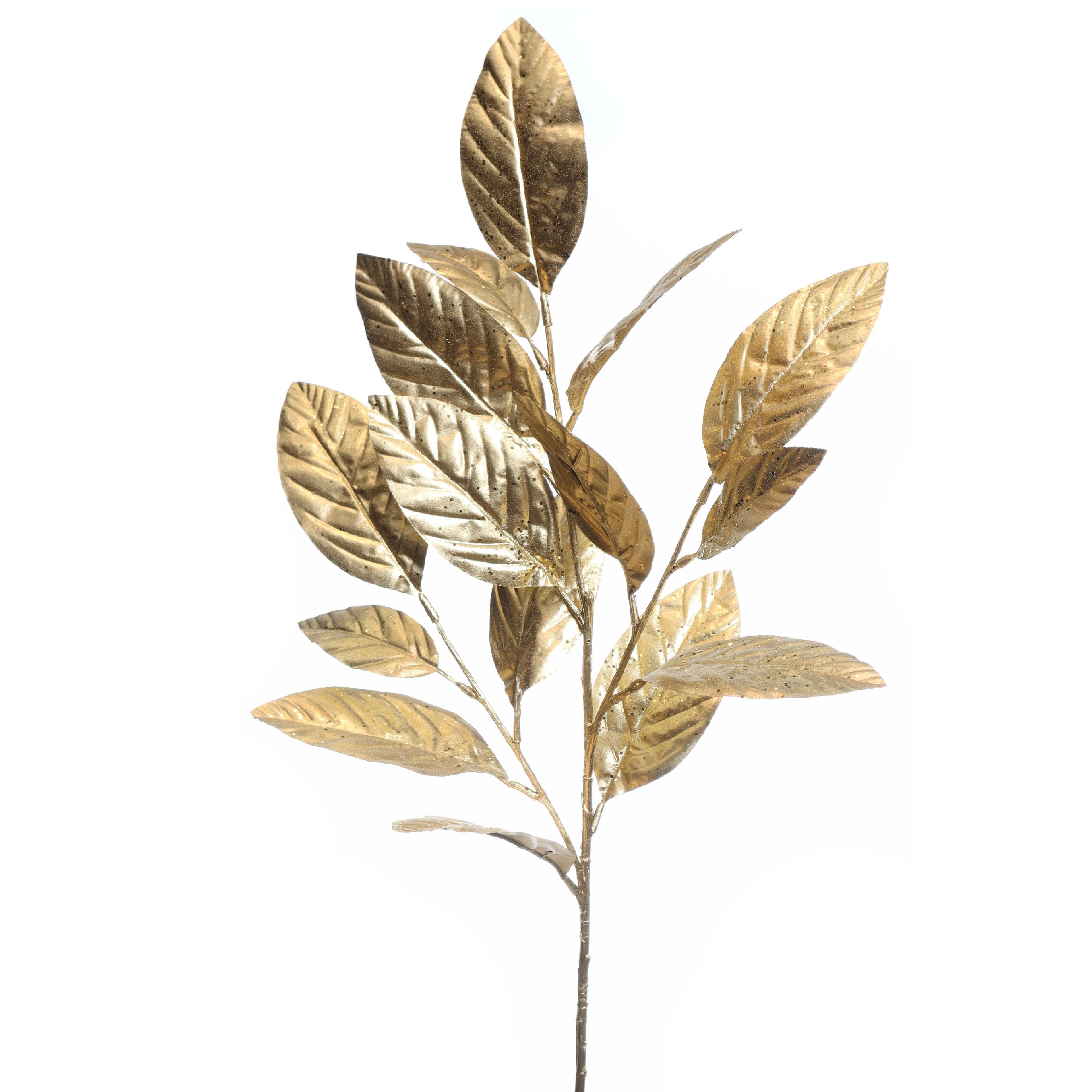 32.5&#x22; Gold Metallic Magnolia Leaves Stem by Ashland&#xAE;
