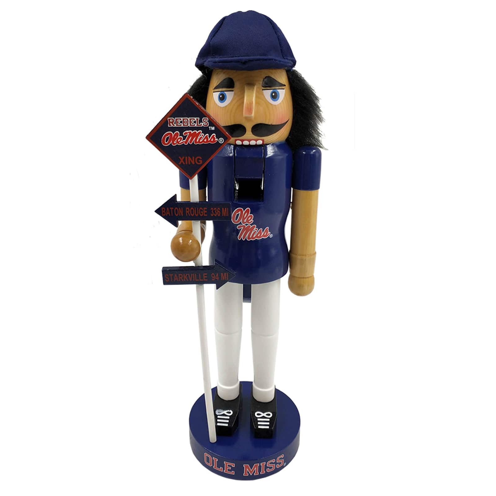 Santa's Workshop 12" University of Mississippi Rivalry Nutcracker