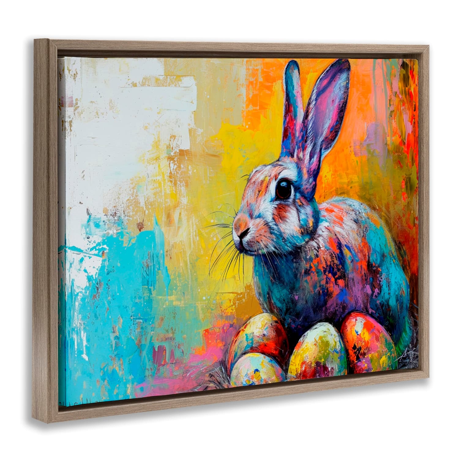 Stupell Industries Easter Joy Abstract Floater Framed Art