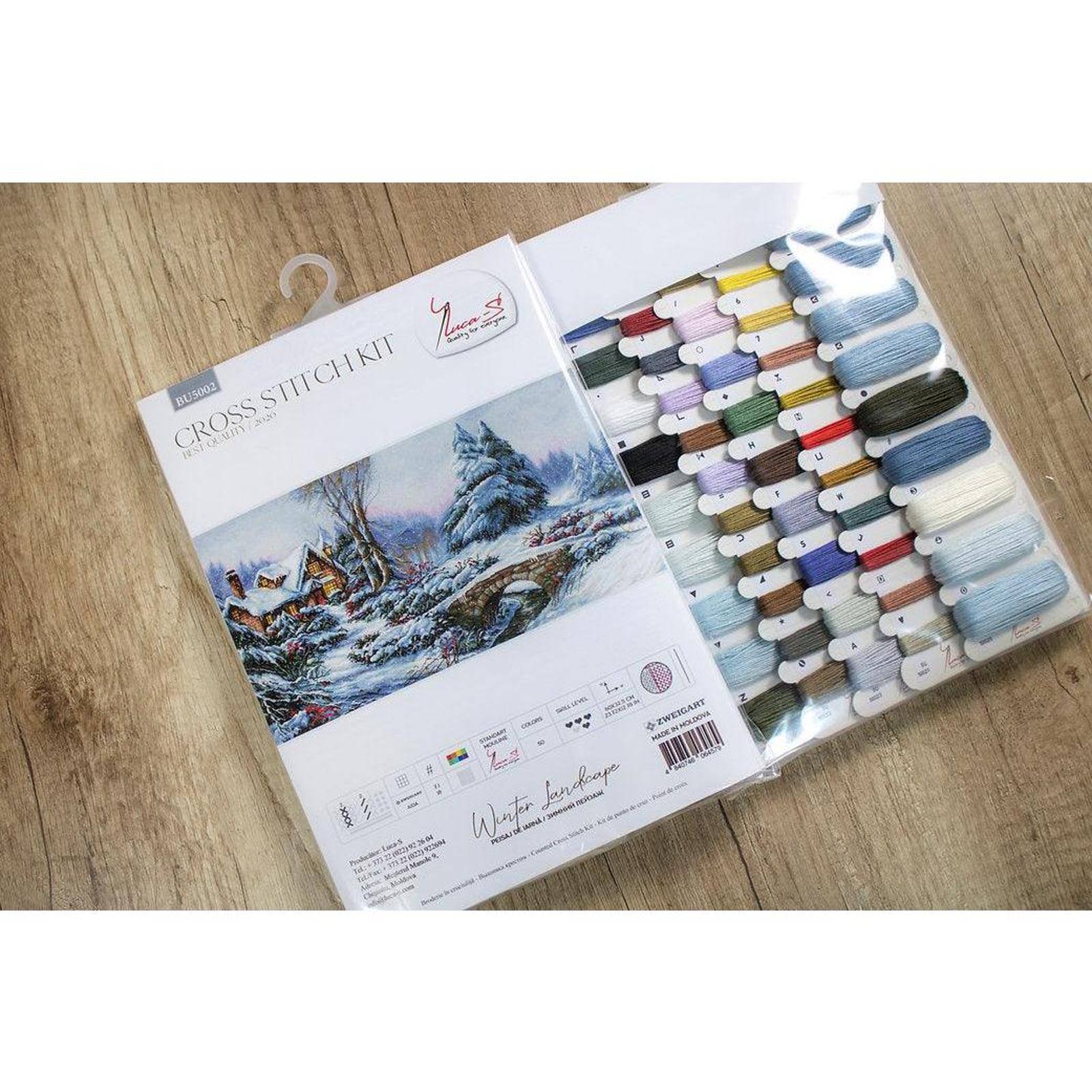 Luca-S Winter Landscape Counted Cross Stitch Kit