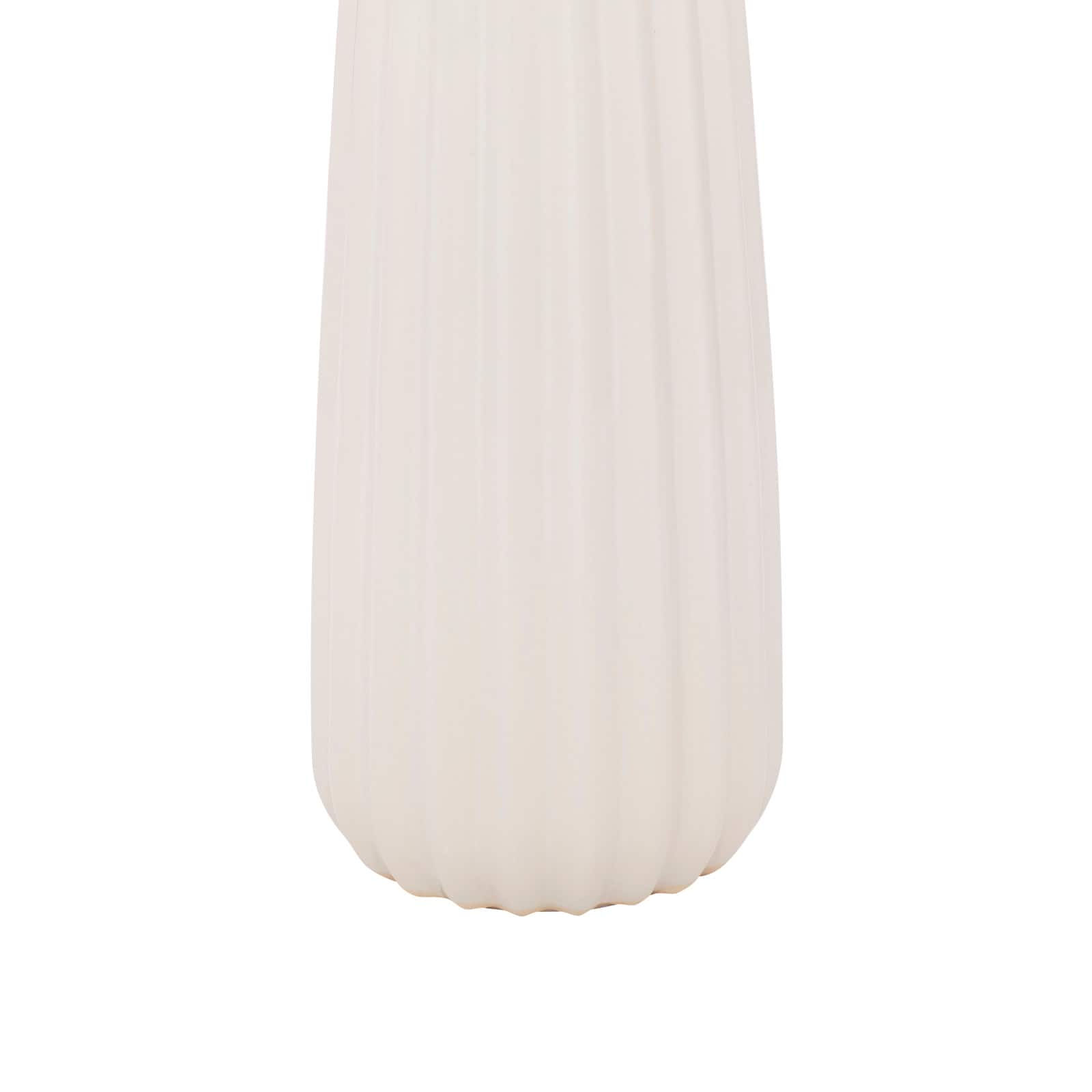 24&#x22; White Stone Traditional Table Lamp