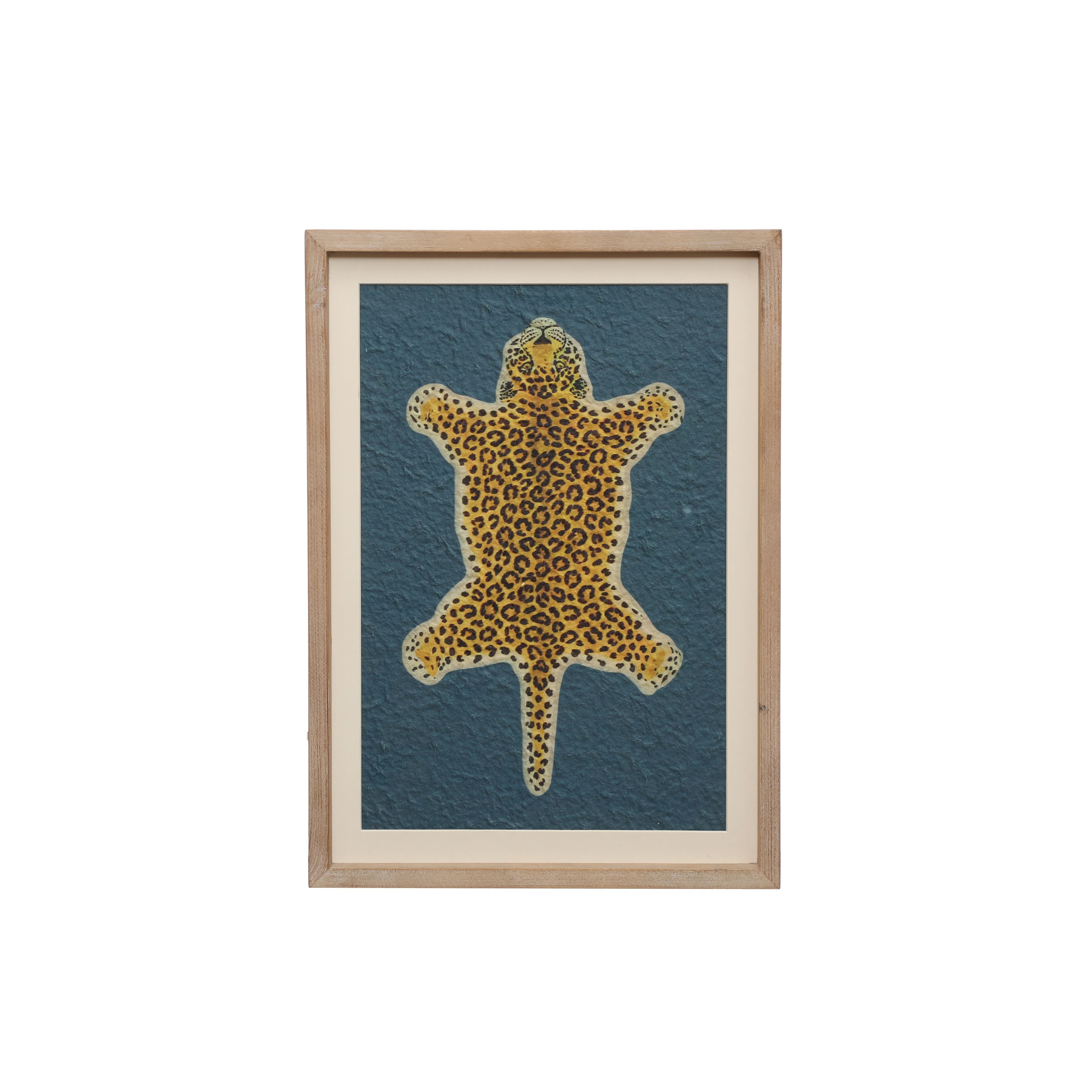 10&#x22; x 14&#x22; Framed Leopard Skin Rug Wall D&#xE9;cor by Ashland&#xAE;