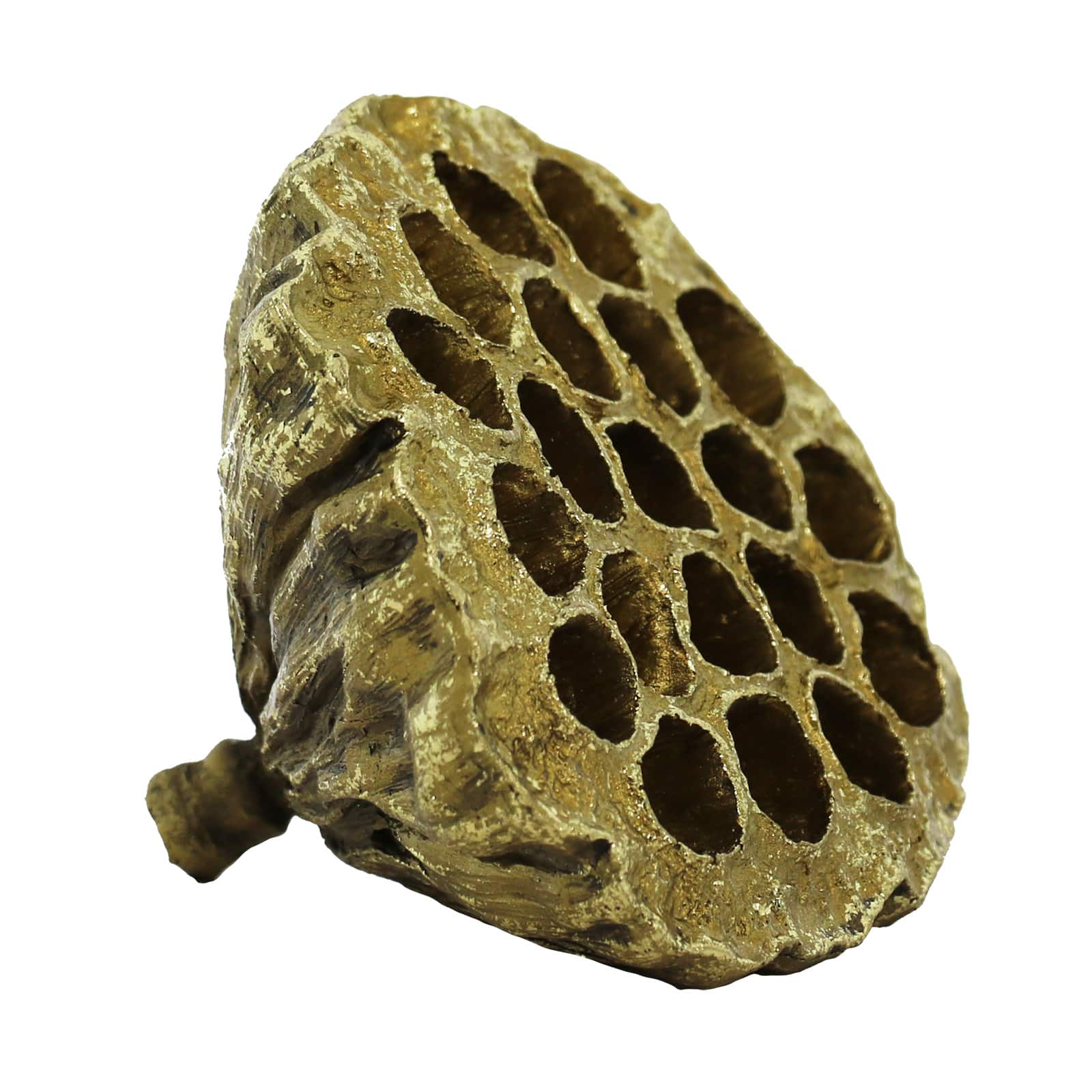 4&#x22; Gold Lotus Pod Tabletop D&#xE9;cor by Ashland&#xAE;