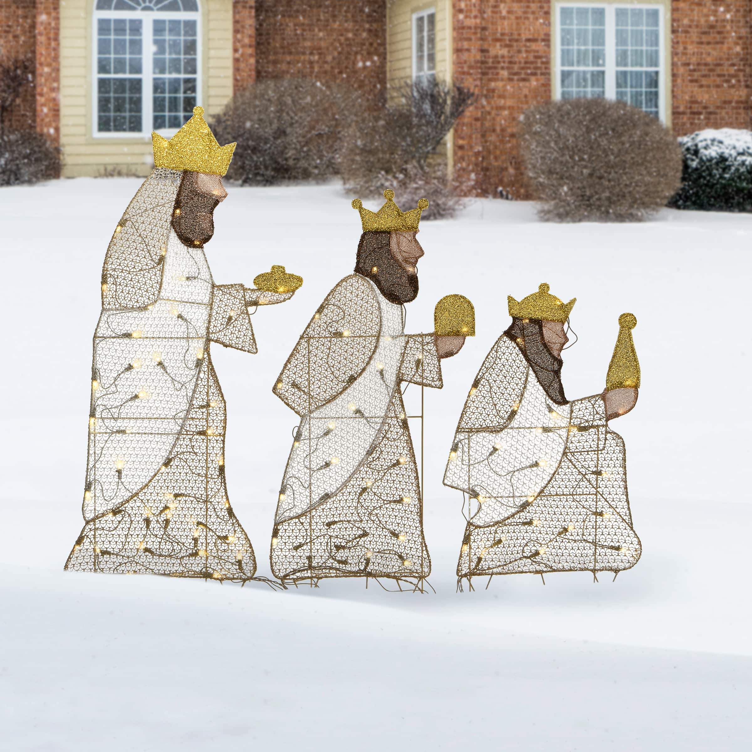 3.5ft. LED 3 Wisemen Yard Display