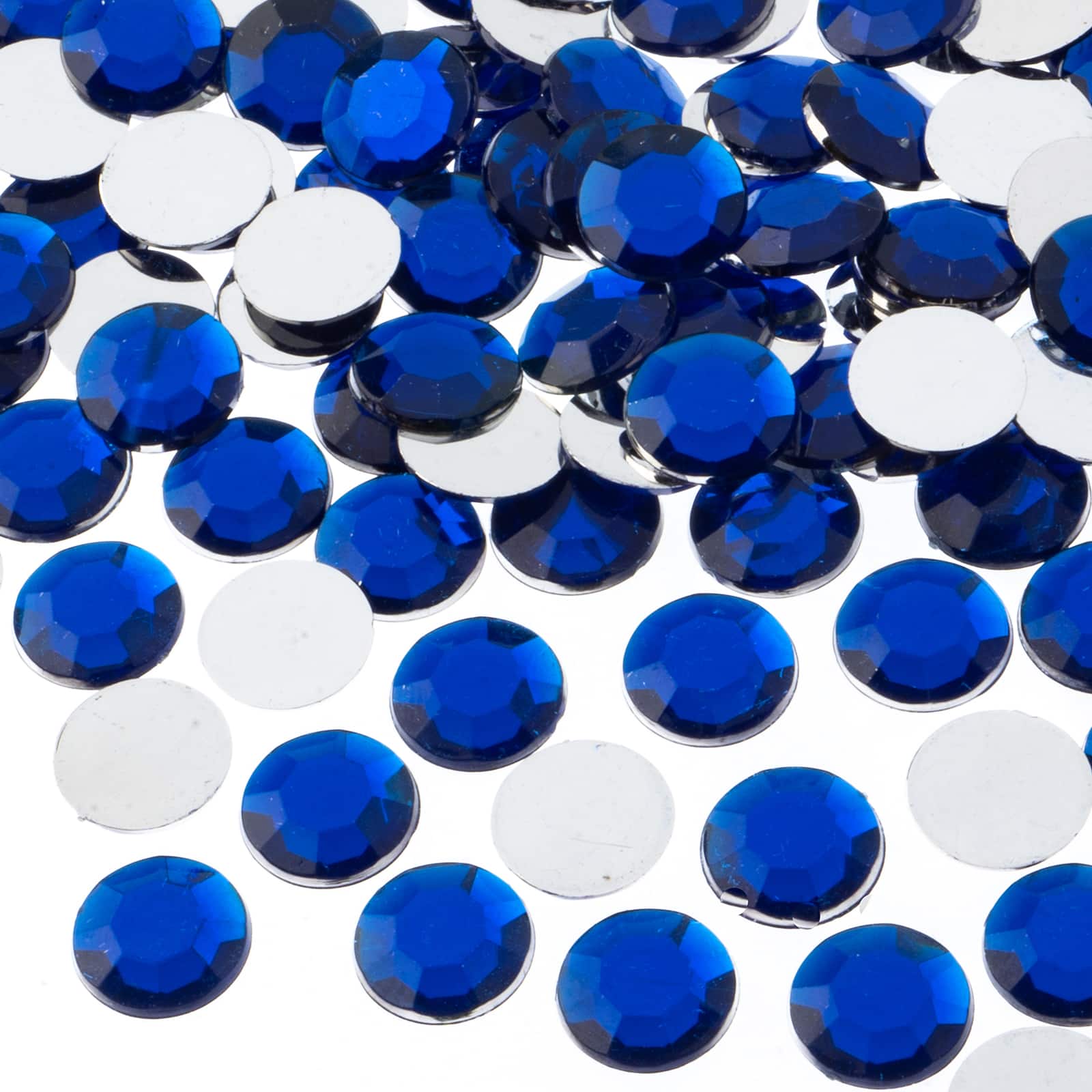 John Bead 12mm Acrylic Round Flat Back Rhinestones, 400ct.