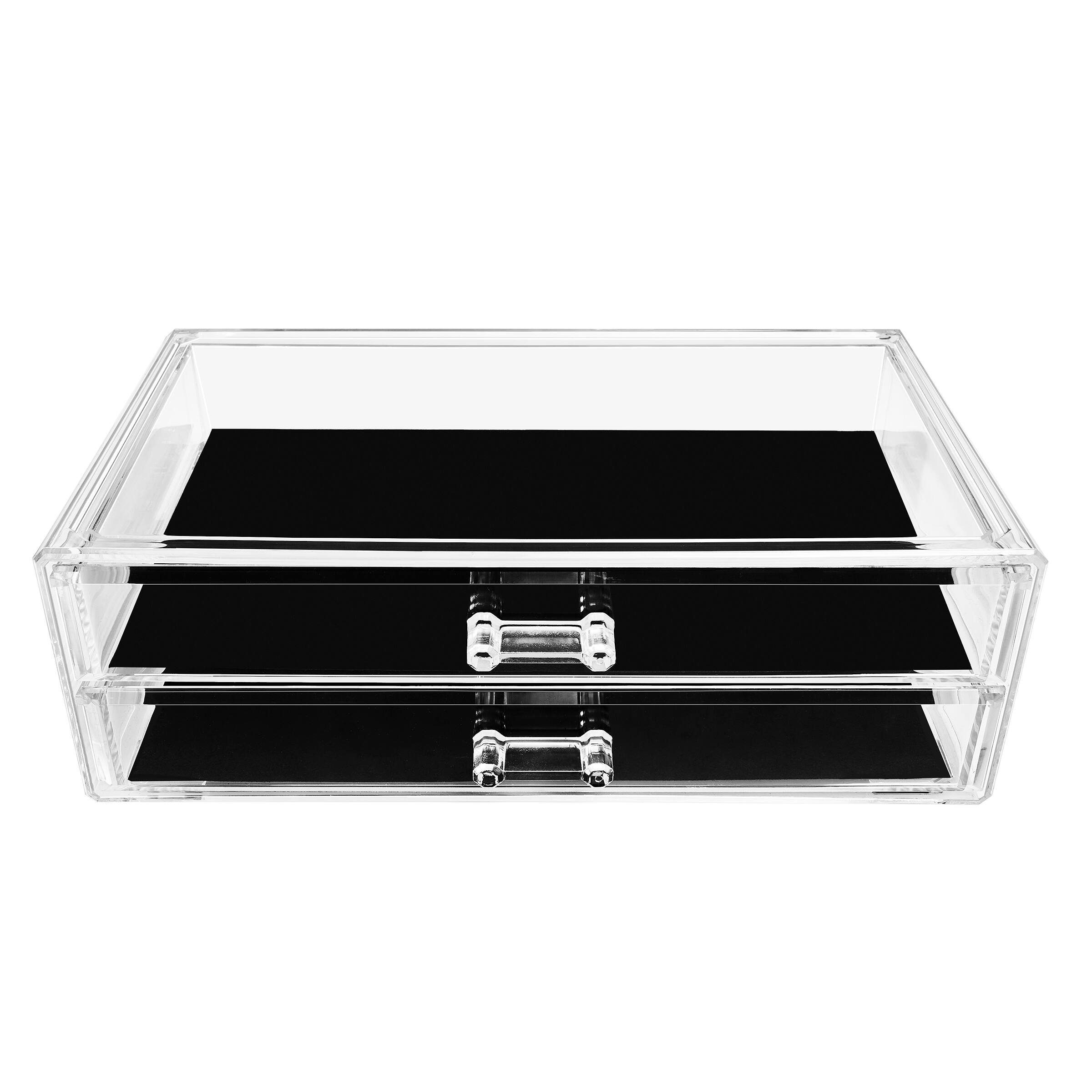 Sorbus Acrylic Cosmetic Organizer with 2 Rectangular Drawers
