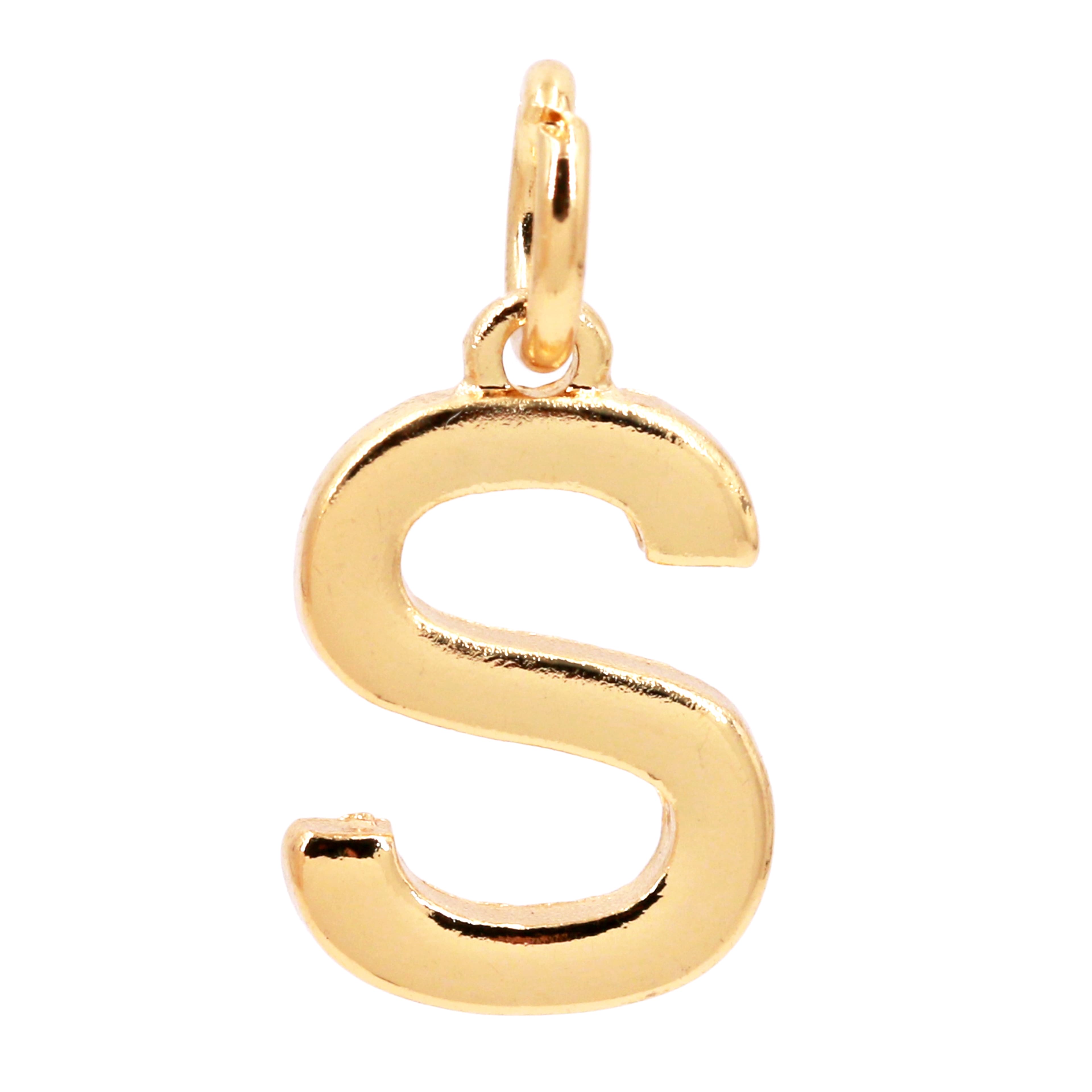 14K Gold Plated Letter Charm by Bead Landing&#x2122;