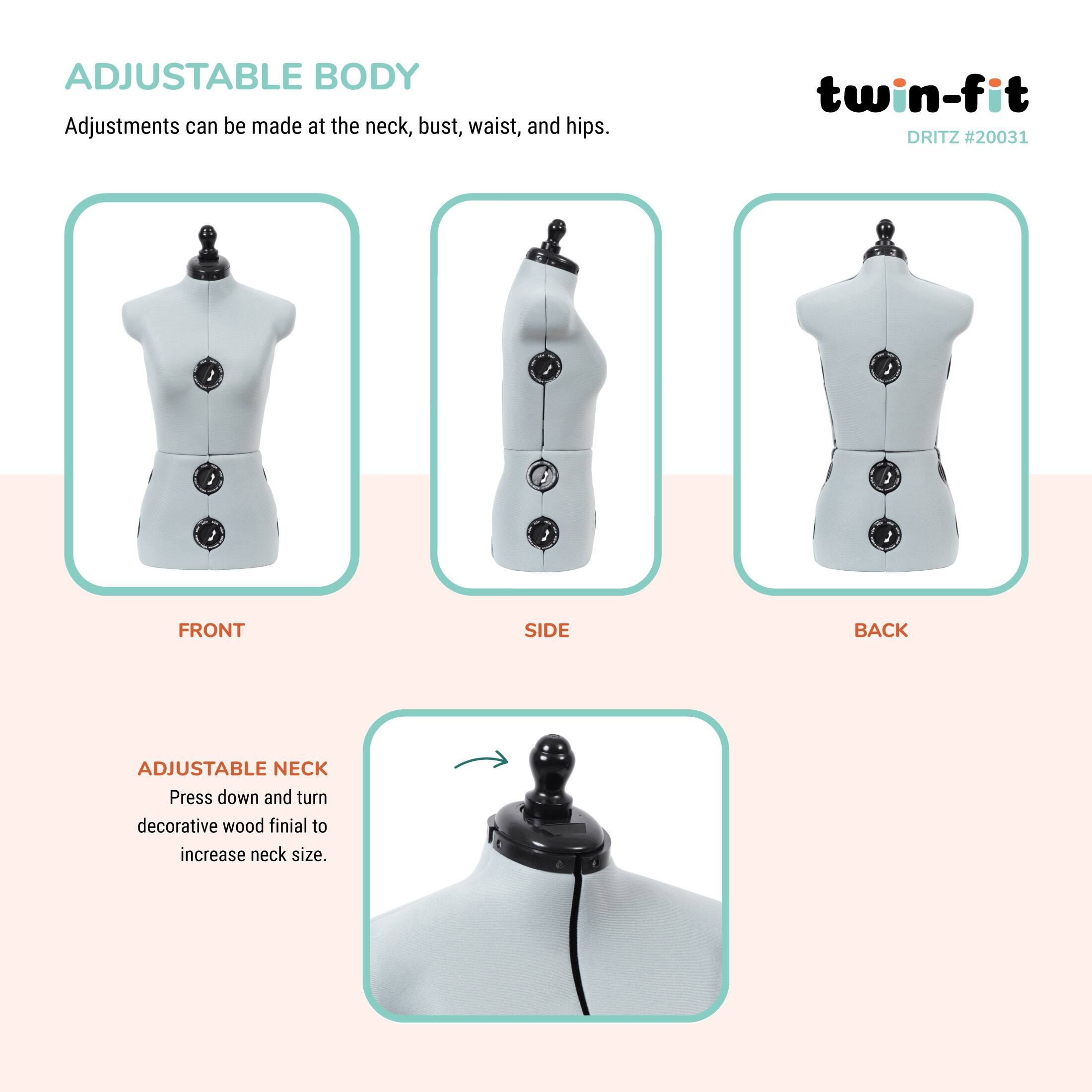 Dritz® Twin-Fit Small Dress Form with Adjustable Tri-Pod Stand