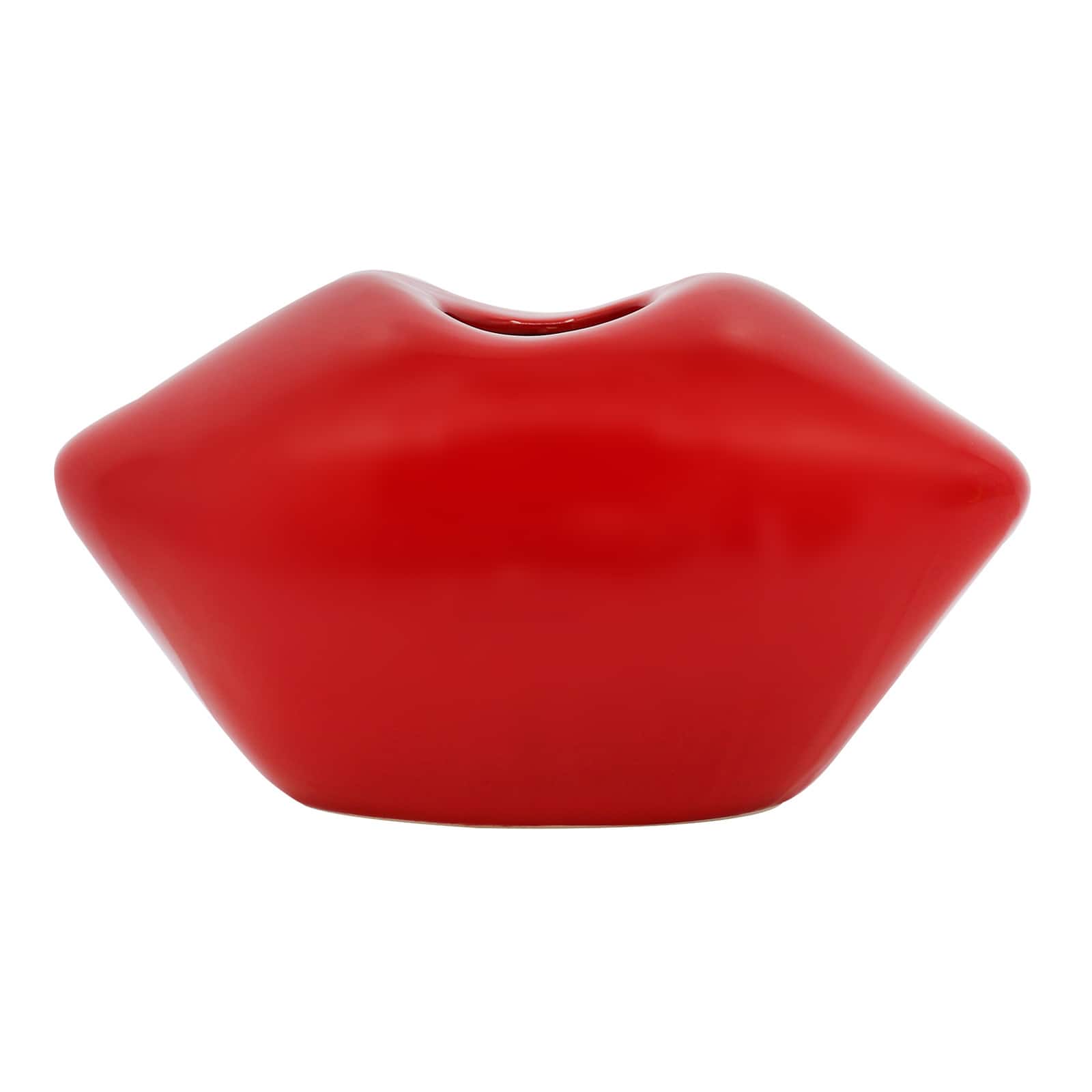 7.25&#x22; Red Lips Ceramic Tabletop Vase by Ashland&#xAE;
