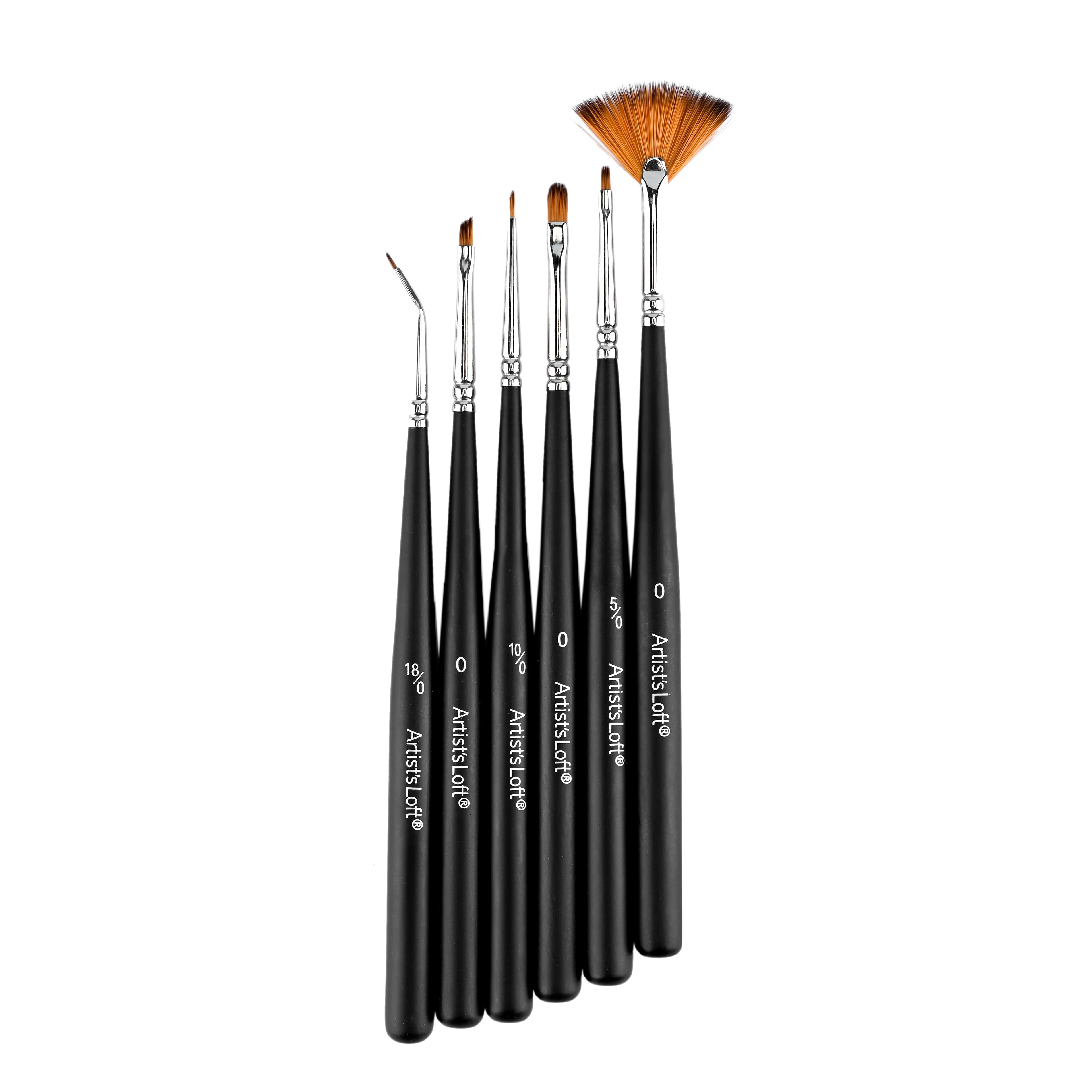 6-Piece Mixed Media Detail Brush Set by Artist&#x27;s Loft&#xAE;