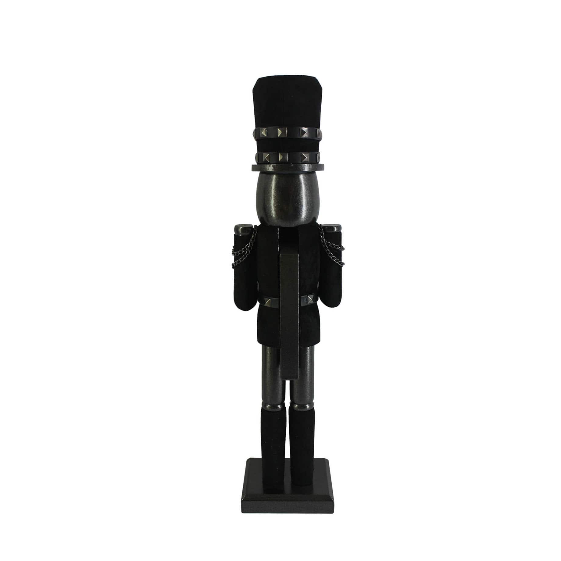 16&#x22; Black Wood Nutcracker with Drum by Ashland&#xAE;